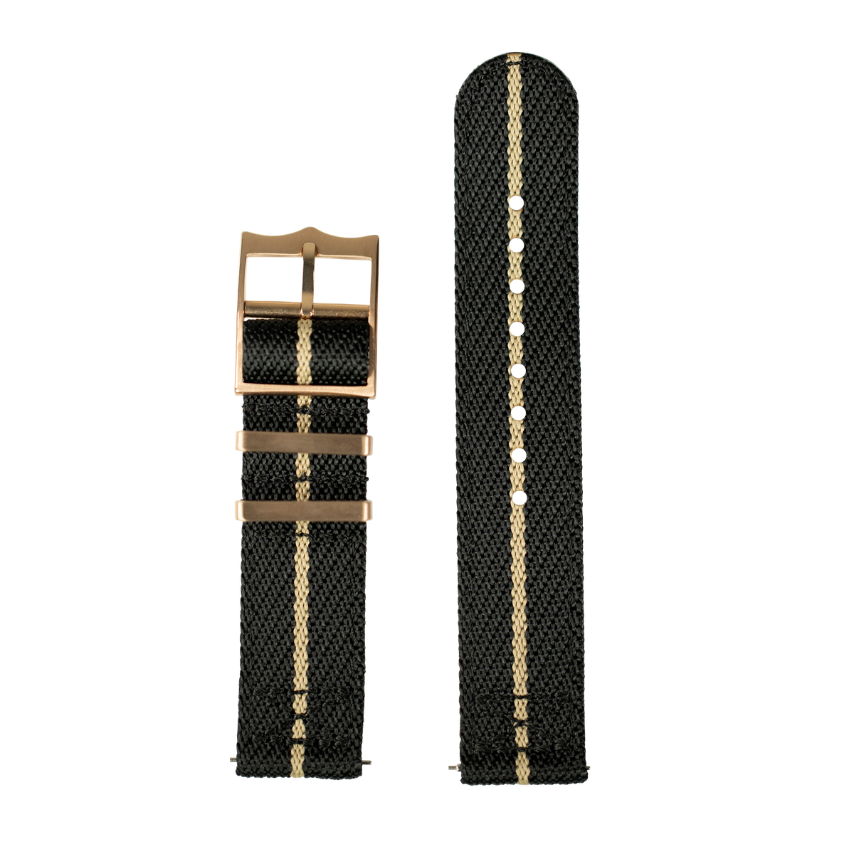 Cross Militex - Night Black / Wheat [Rose Gold Hardware] for Pixel Watch 1-5 41mm