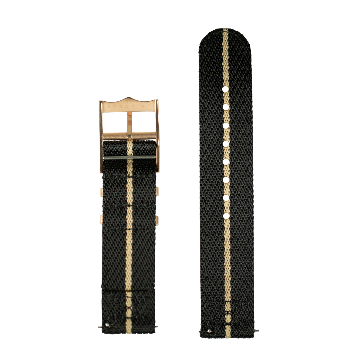 Cross Militex - Night Black / Wheat [Rose Gold Hardware] for Pixel Watch 1-5 41mm