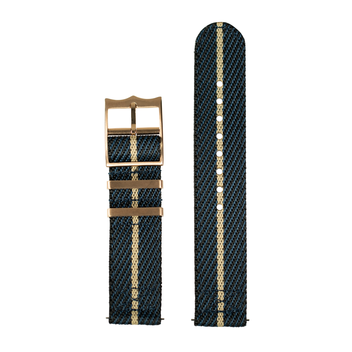 Cross Militex - Night Blue / Wheat [Rose Gold Hardware] for Pixel Watch 1-5 41mm