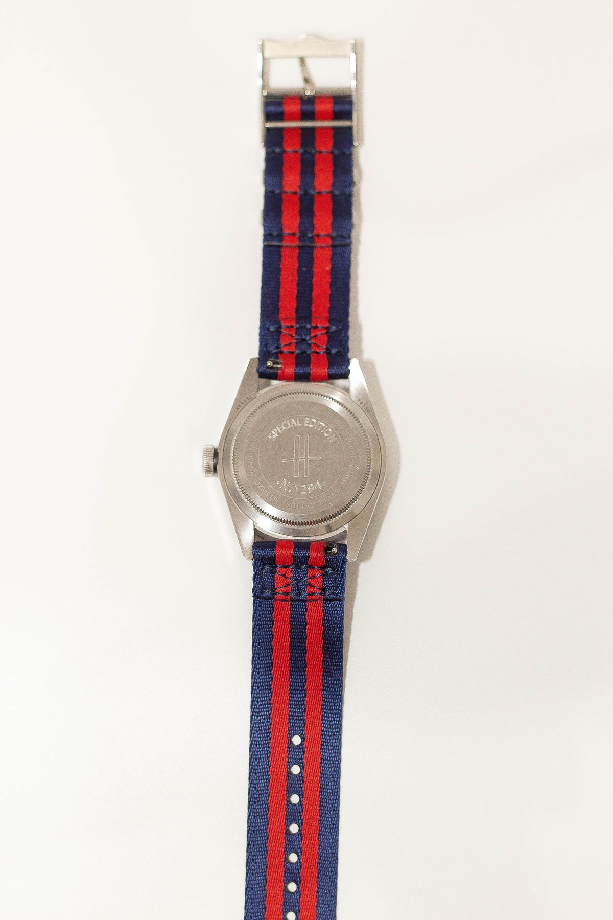 Navy blue red ultra militex strap detail