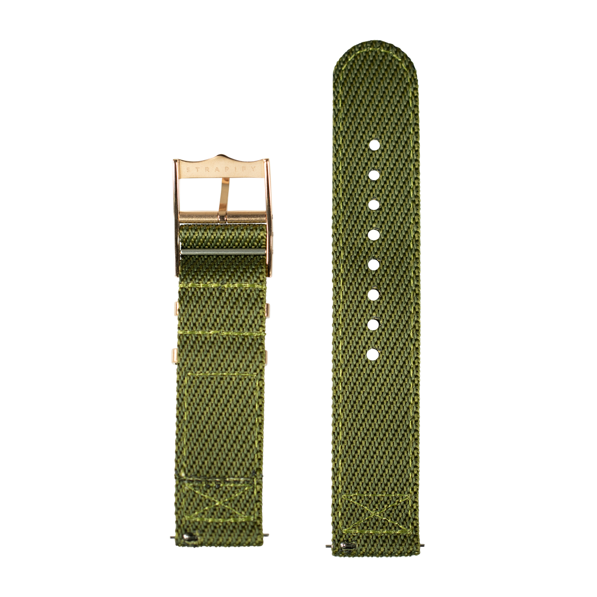 Cross Militex - Army Green [Rose Gold Hardware] for Pixel Watch 1-5 41mm