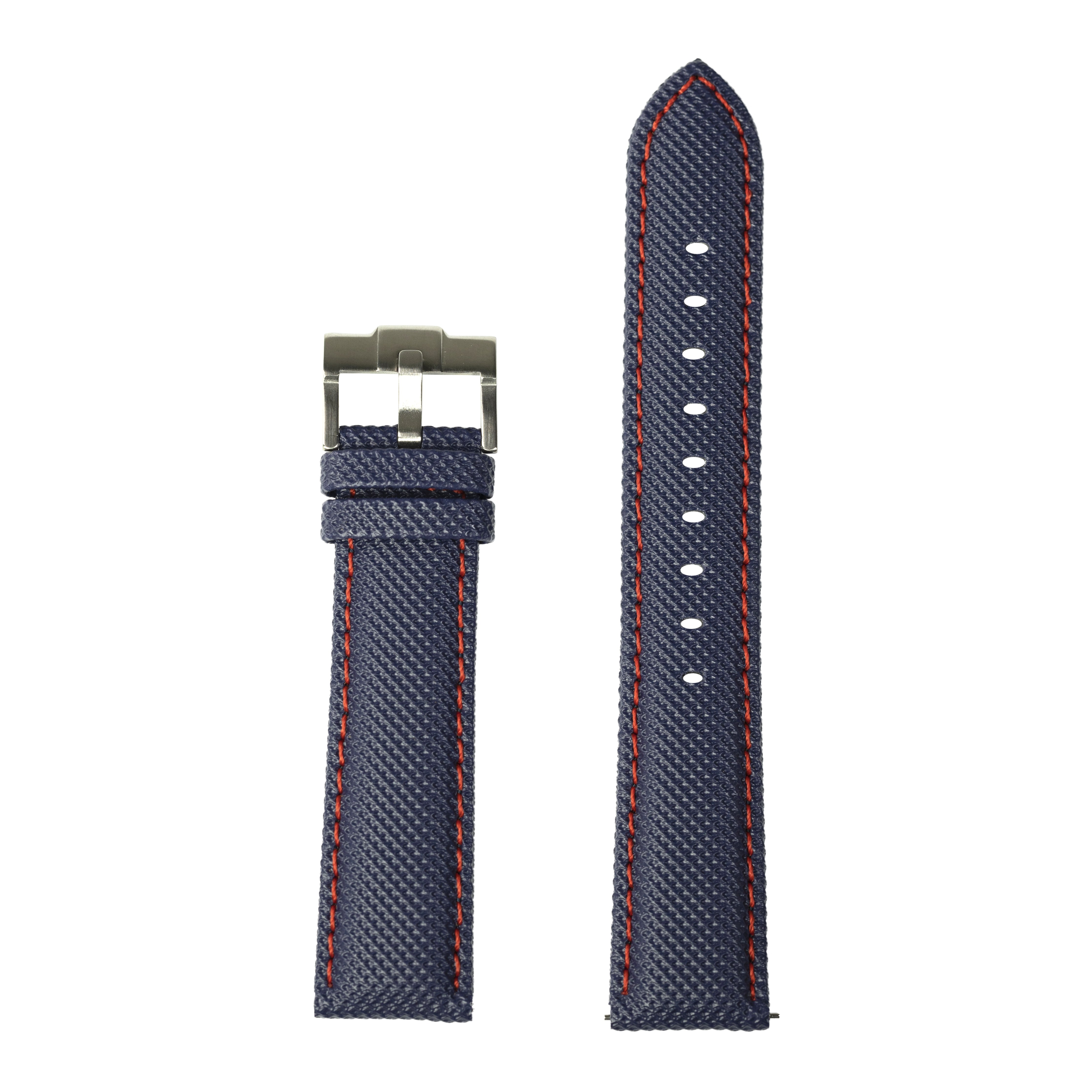 [QuickFit] Sailcloth - Navy Blue | Red Stitching
