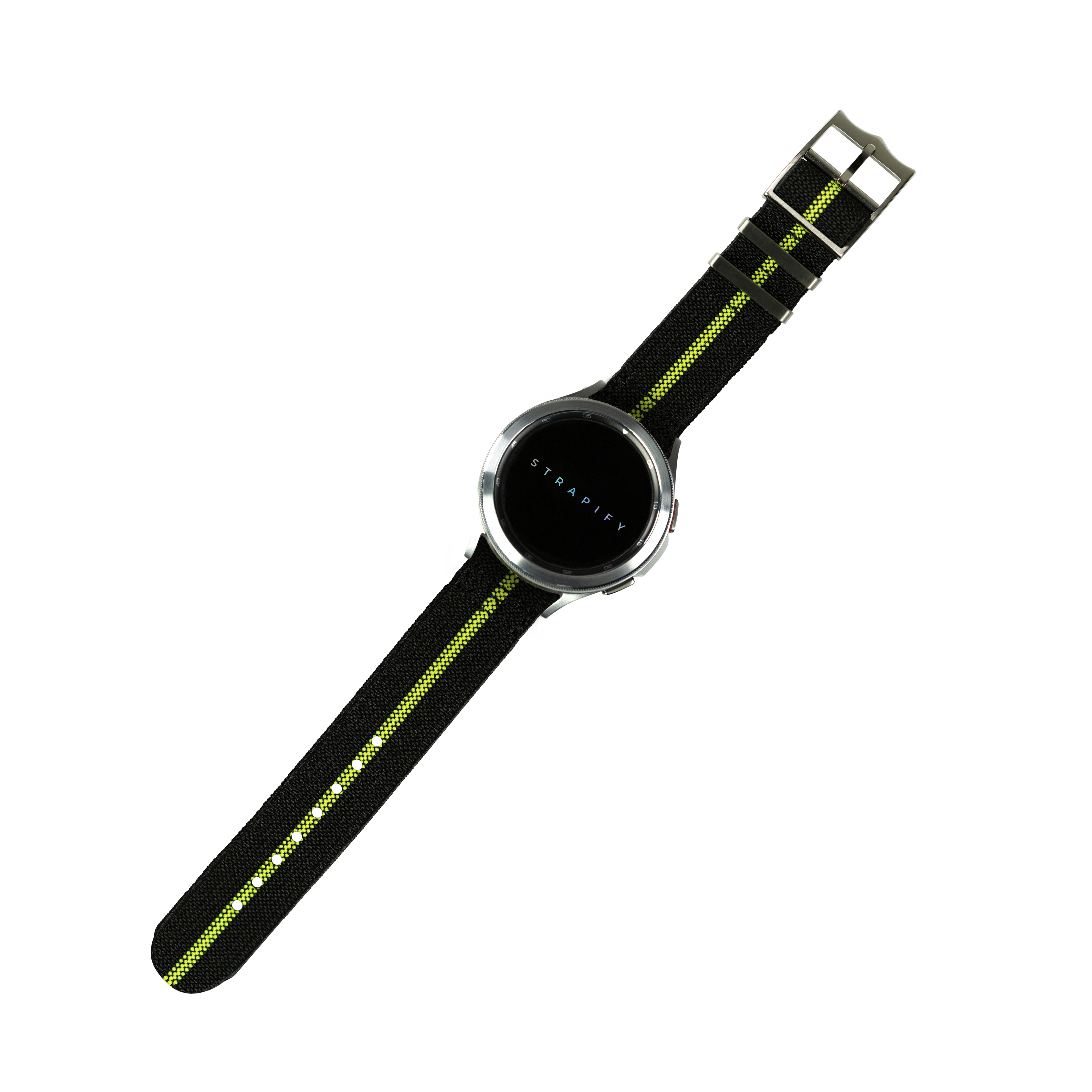 [Fitbit Versa 3 & 4/Sense 1 & 2] ElastoFlex - Black/Fluorescent Green