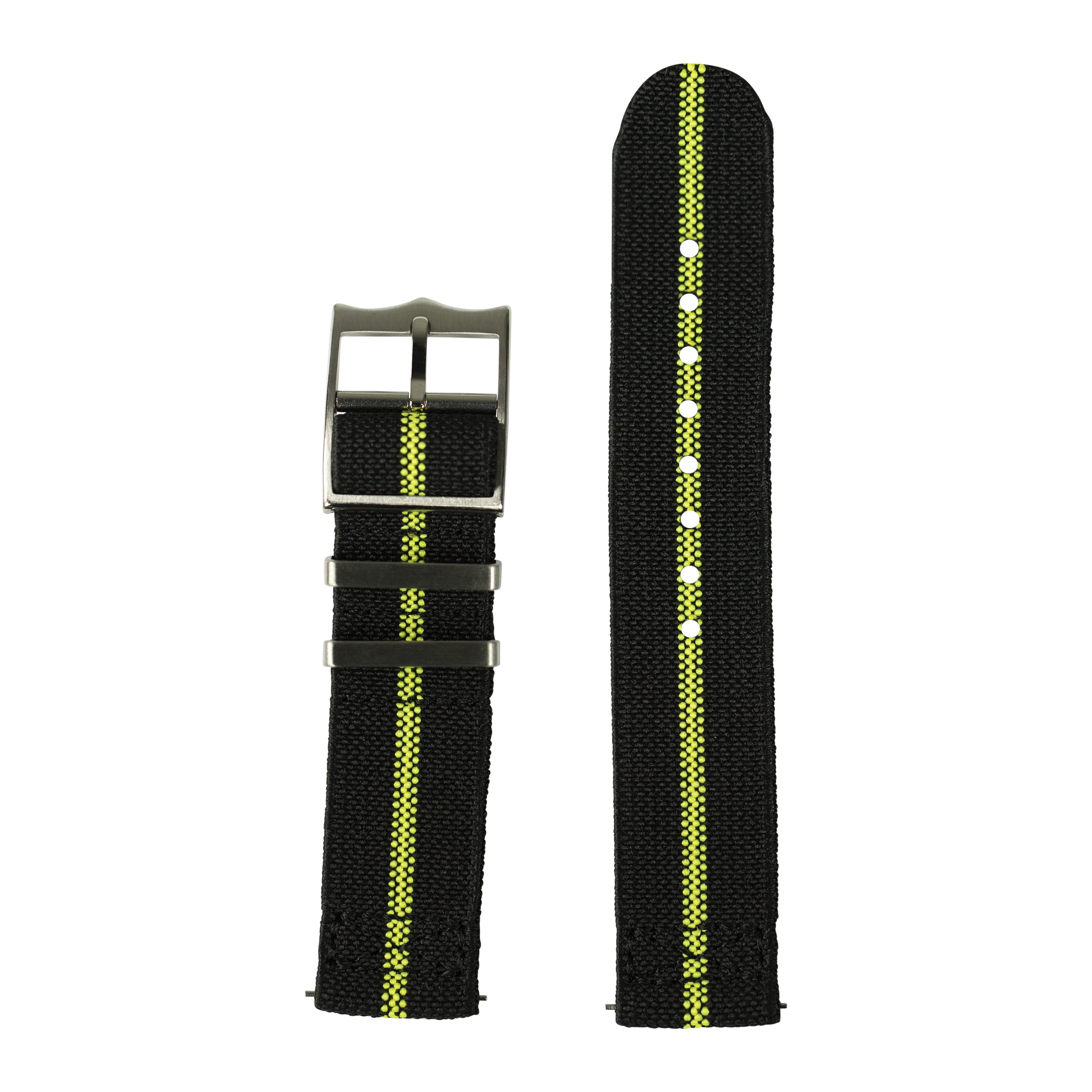 [Fitbit Versa 3 & 4/Sense 1 & 2] ElastoFlex - Black/Fluorescent Green
