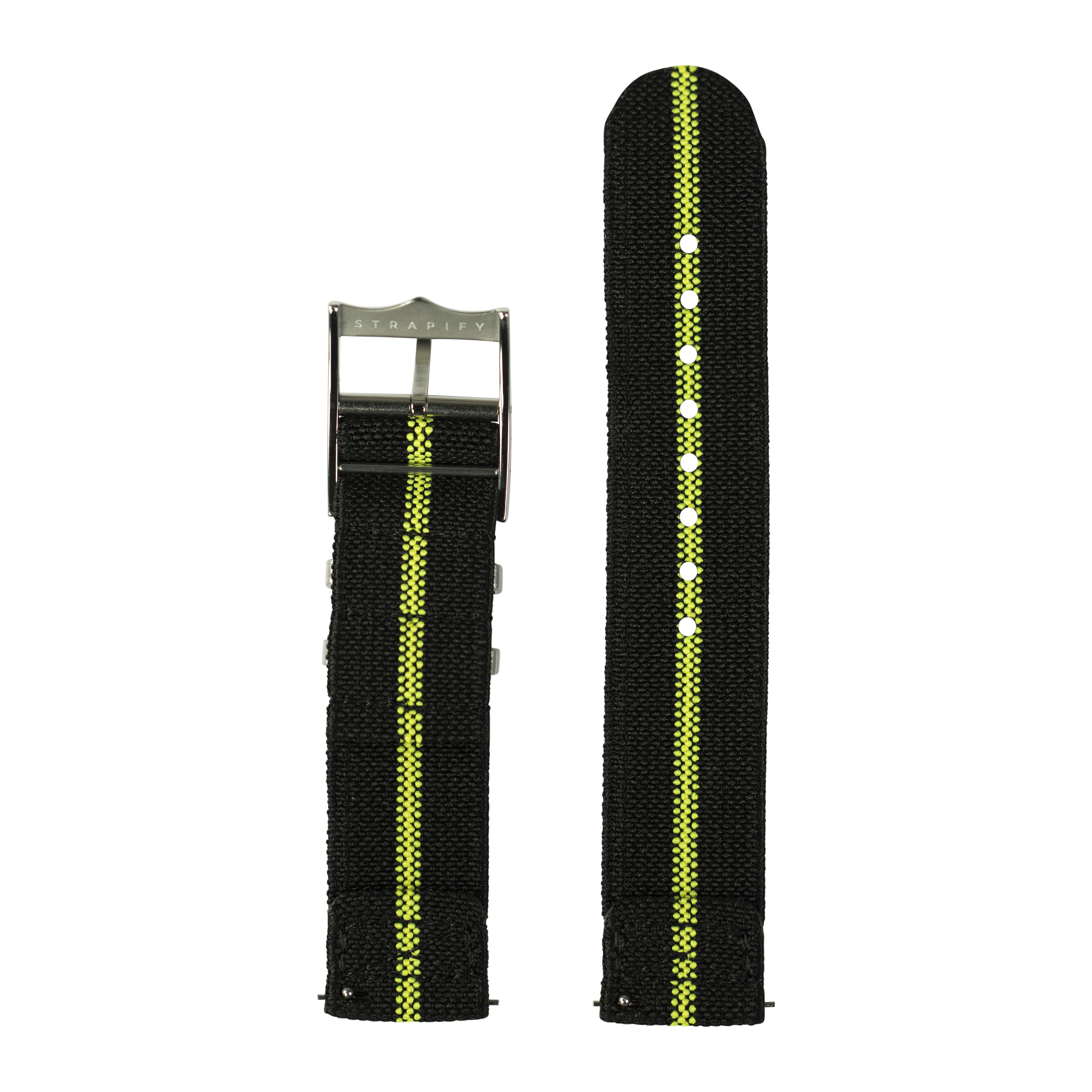 [Fitbit Versa 3 & 4/Sense 1 & 2] ElastoFlex - Black/Fluorescent Green
