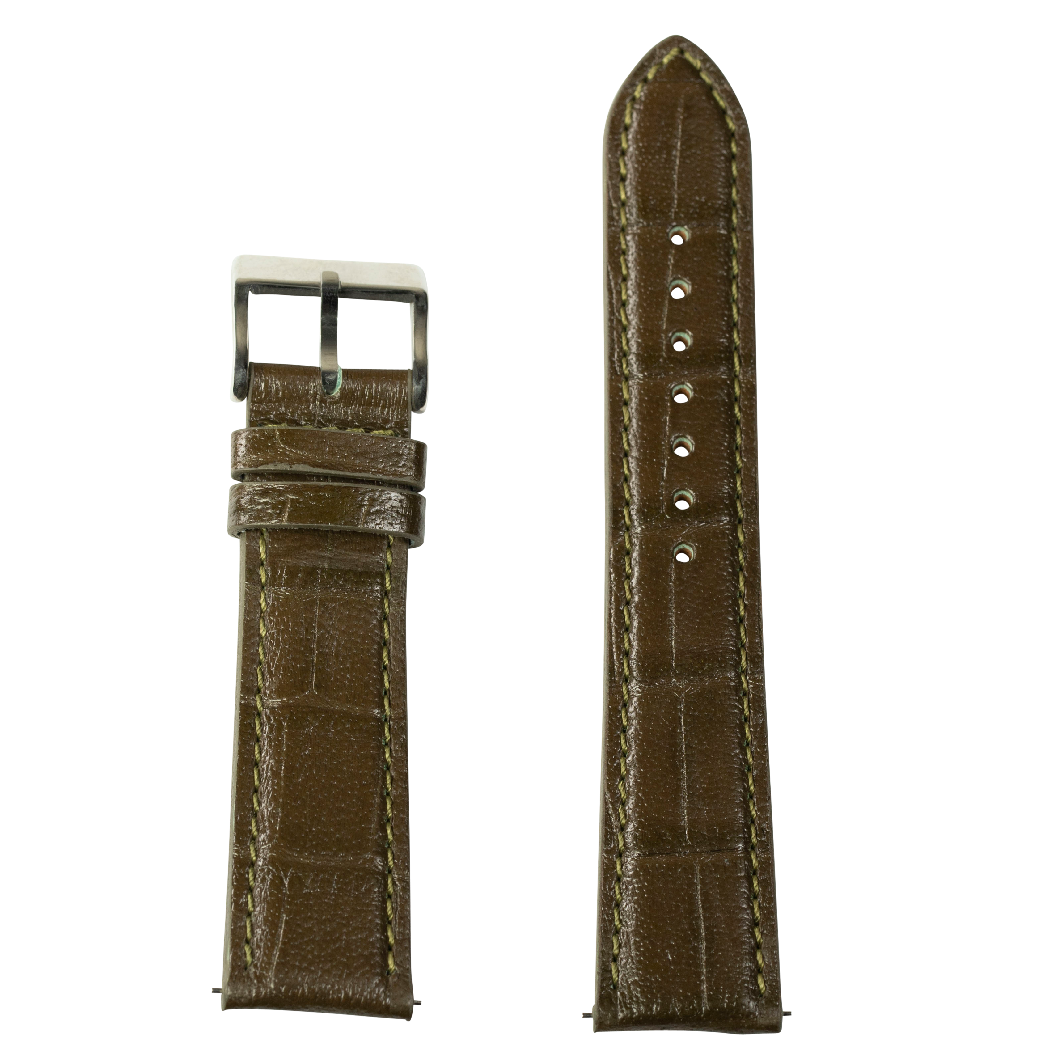 [QuickFit] Alligator Leather - Olive Green