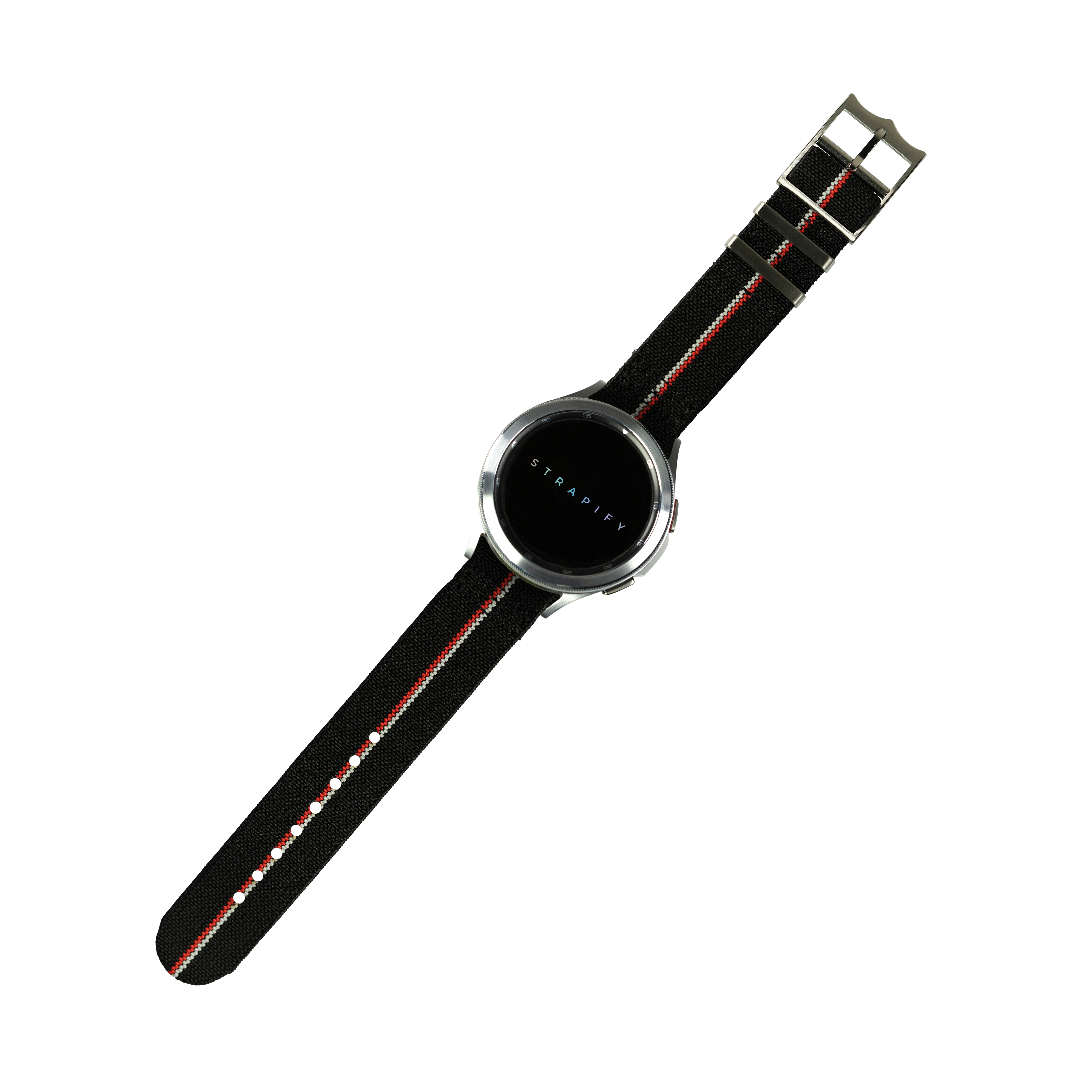 [Fitbit Versa 3 & 4/Sense 1 & 2] ElastoFlex - Black/Red/White