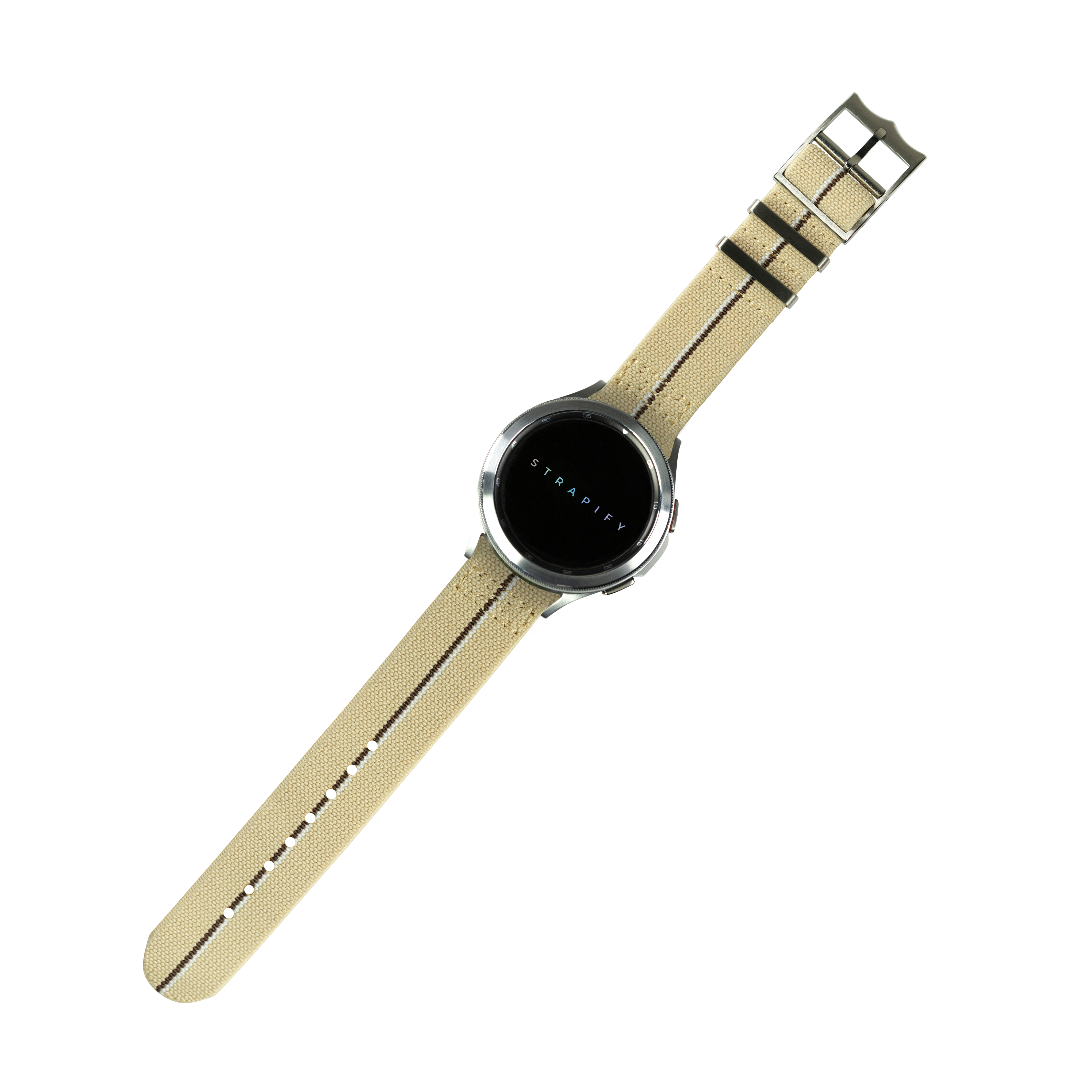 [Fitbit Versa 3 & 4/Sense 1 & 2] ElastoFlex - Desert Sand/Brown/White