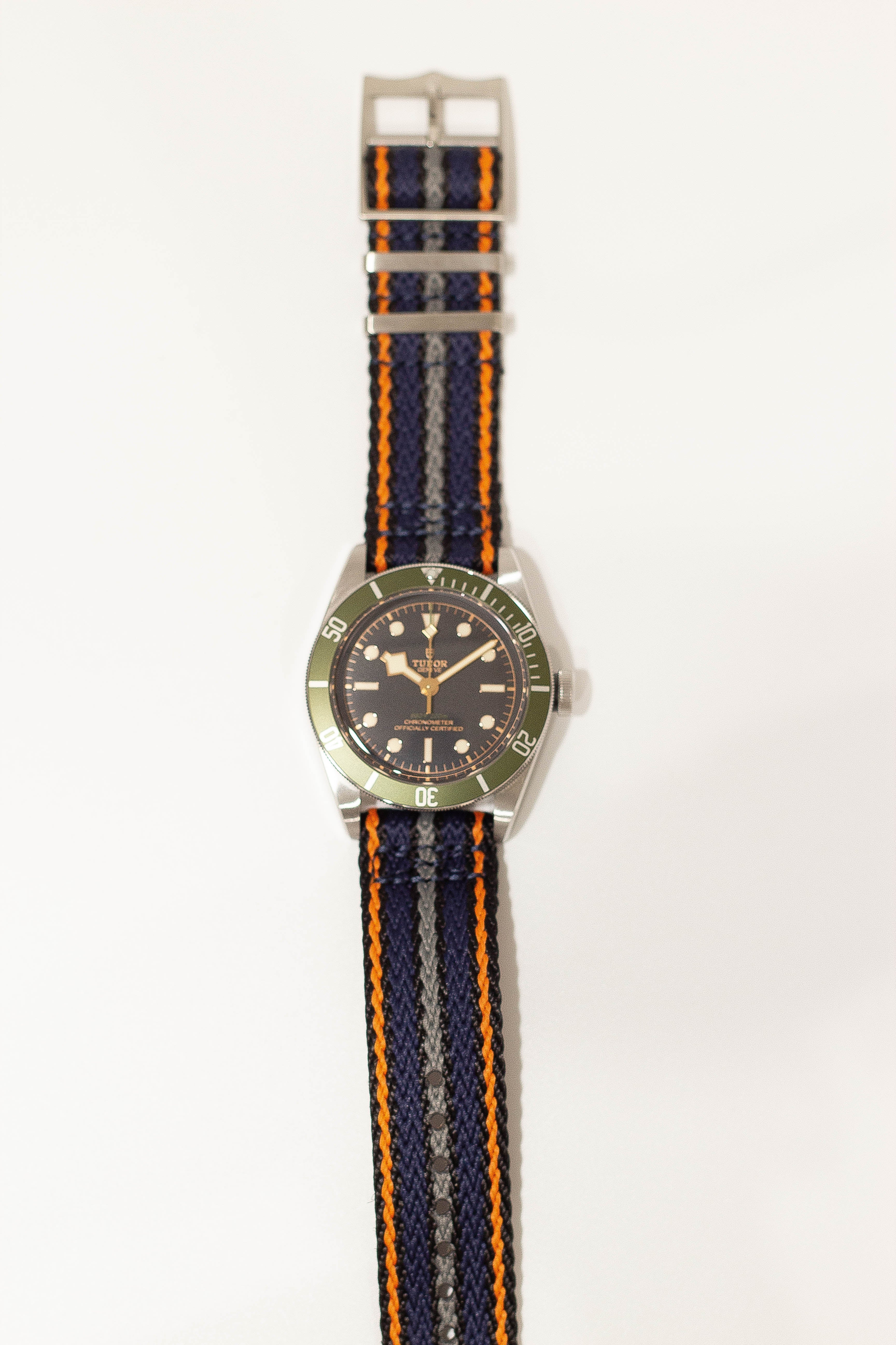 [Tissot Prx 40] Sharktooth Militex - Black / Orange / Blue / Grey