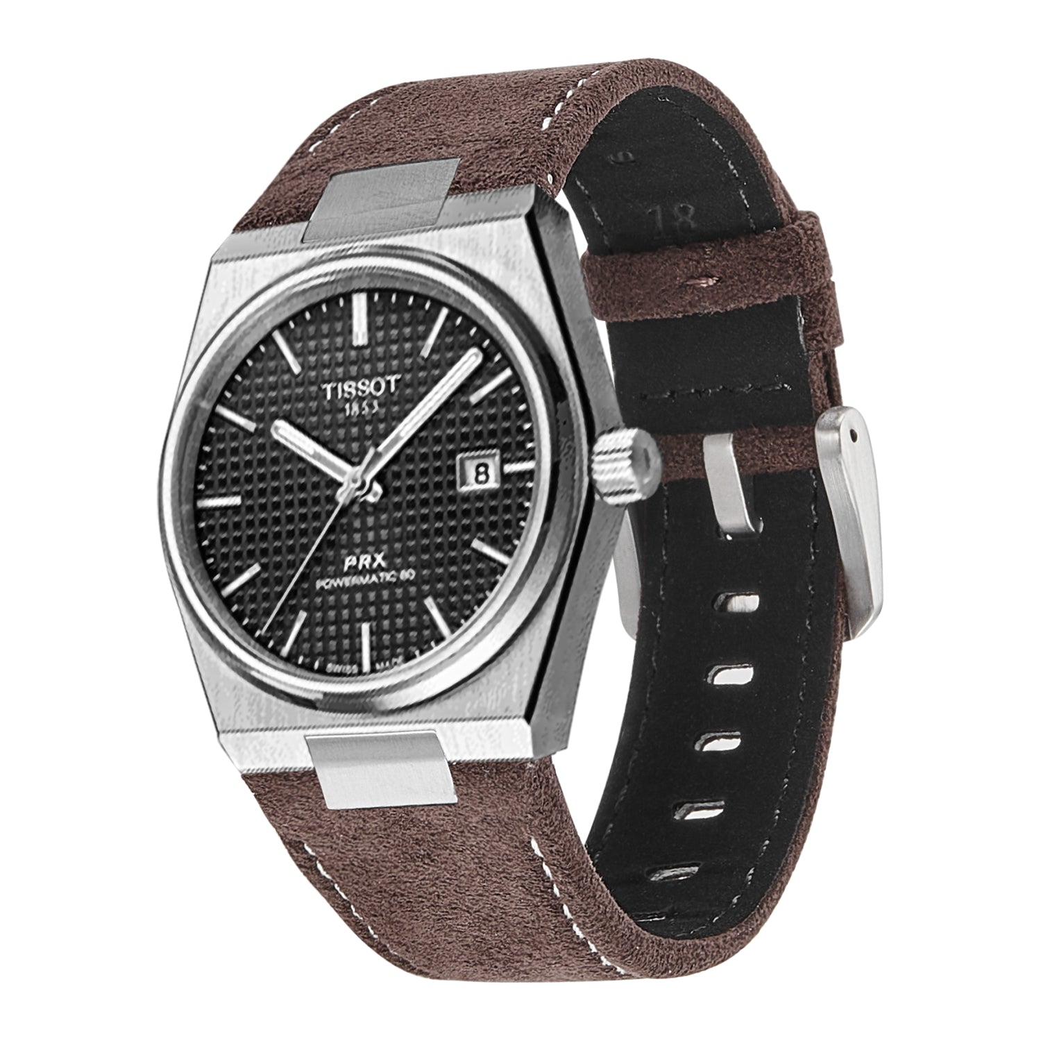 ⭐︎ようすけ⭐︎TISSOT PRX 35mm レザーストラップ　ブラウン ティソ公式 ストラップ | T852049548 | ブラウン レザー