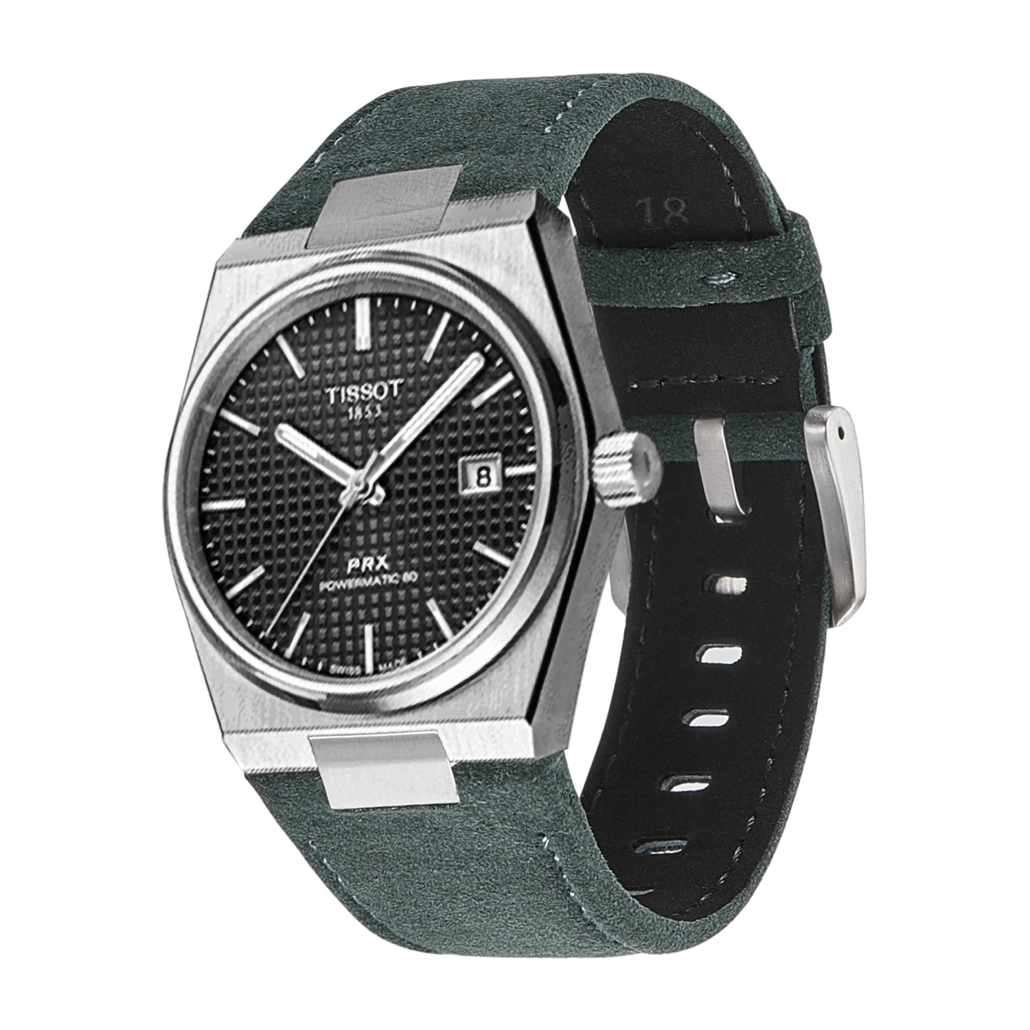 [Tissot PRX 40] Alcantara Leather - Dark Green