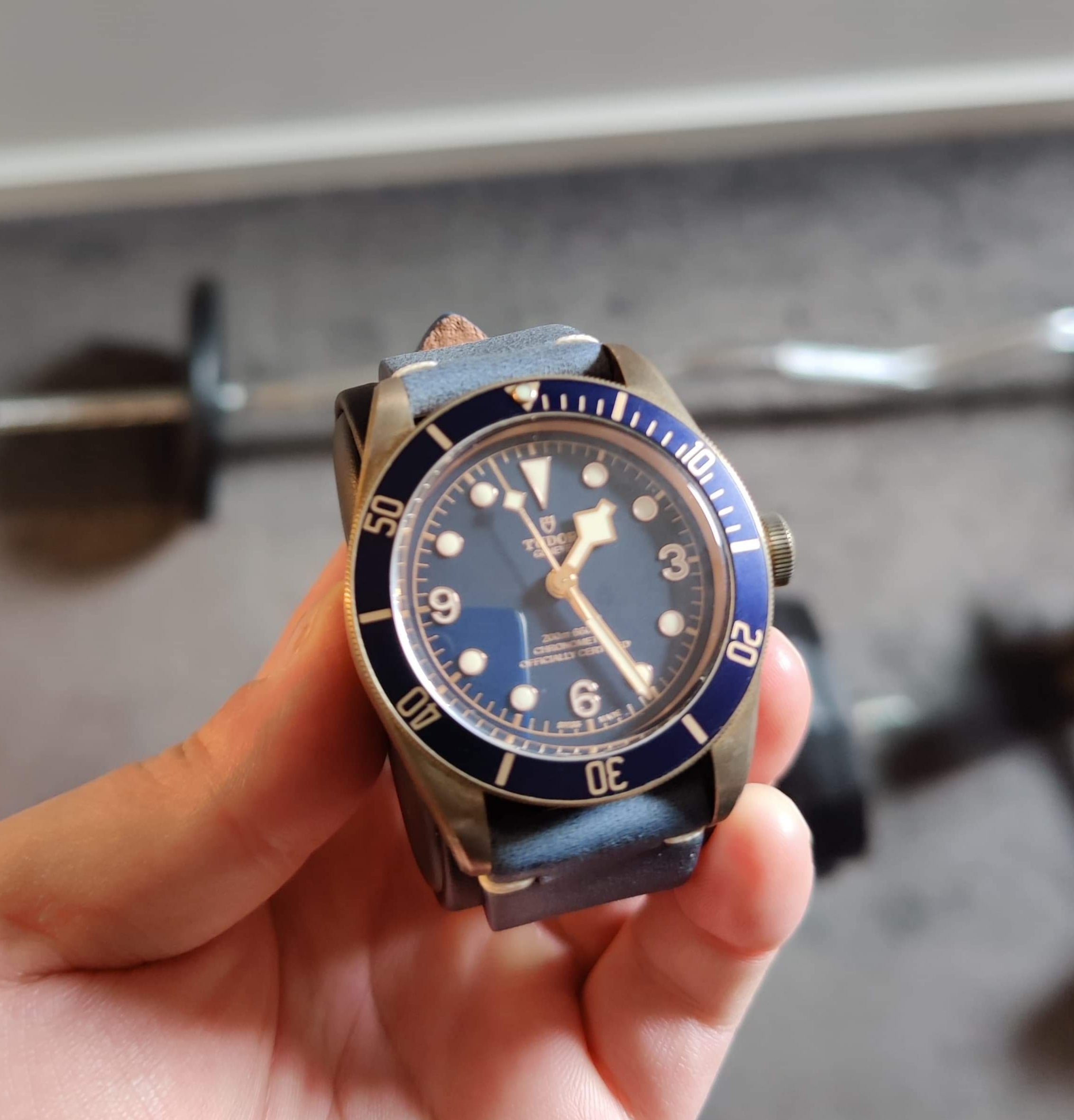 [QuickFit] Vintage Knotted Leather - Navy Blue