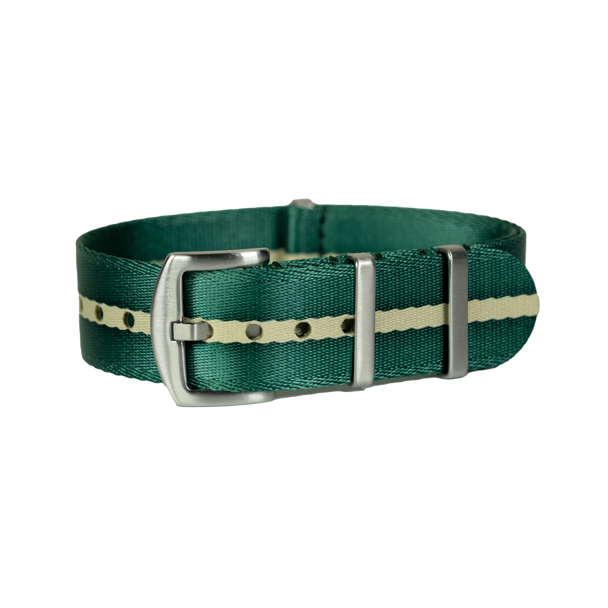 Ultra Militex - Green & Off-White Stripe for Pixel Watch 3-5 45mm