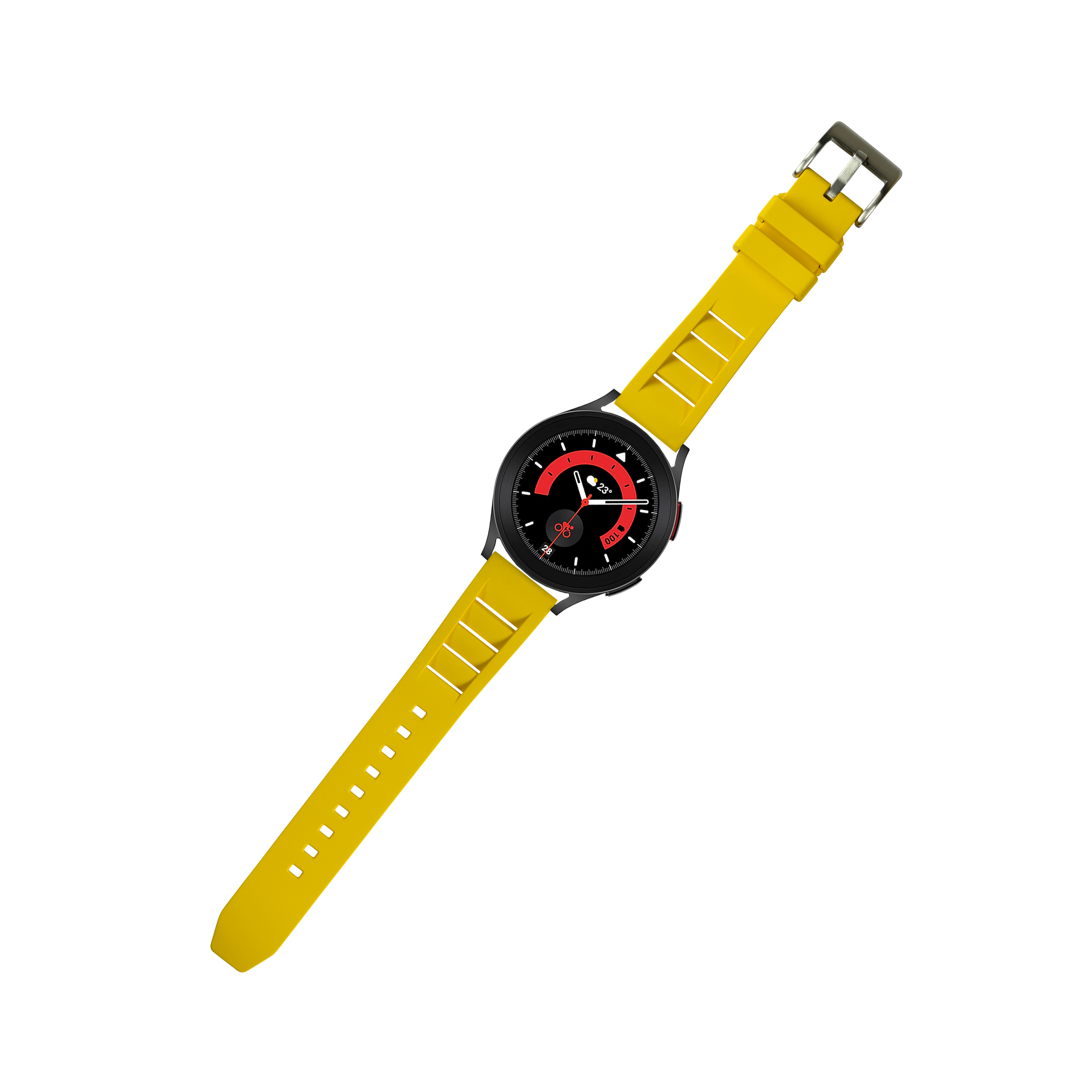 [Fitbit Versa 3 & 4/Sense 1 & 2] Shark Fin FKM Rubber - Yellow