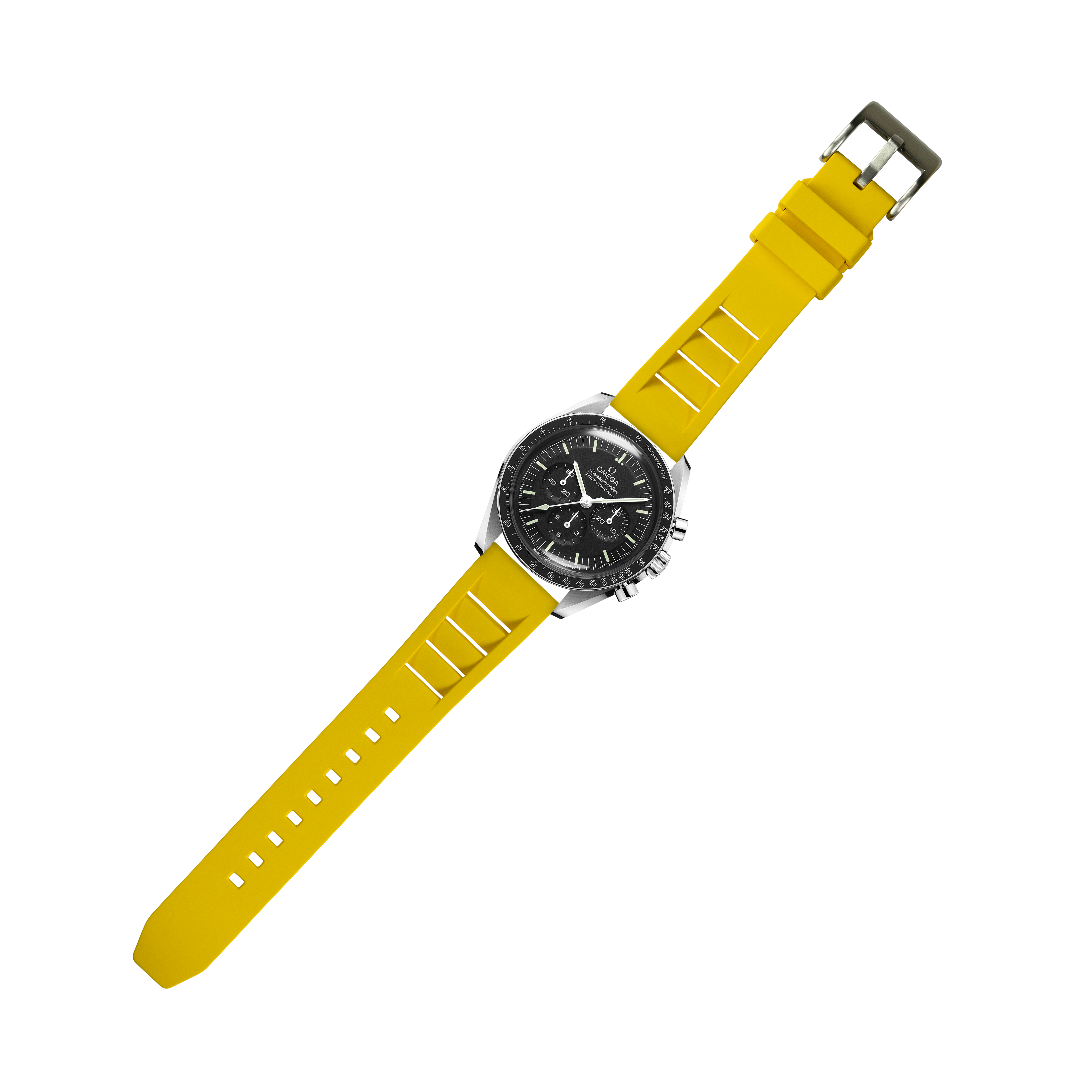 [Fitbit Versa 3 & 4/Sense 1 & 2] Shark Fin FKM Rubber - Yellow