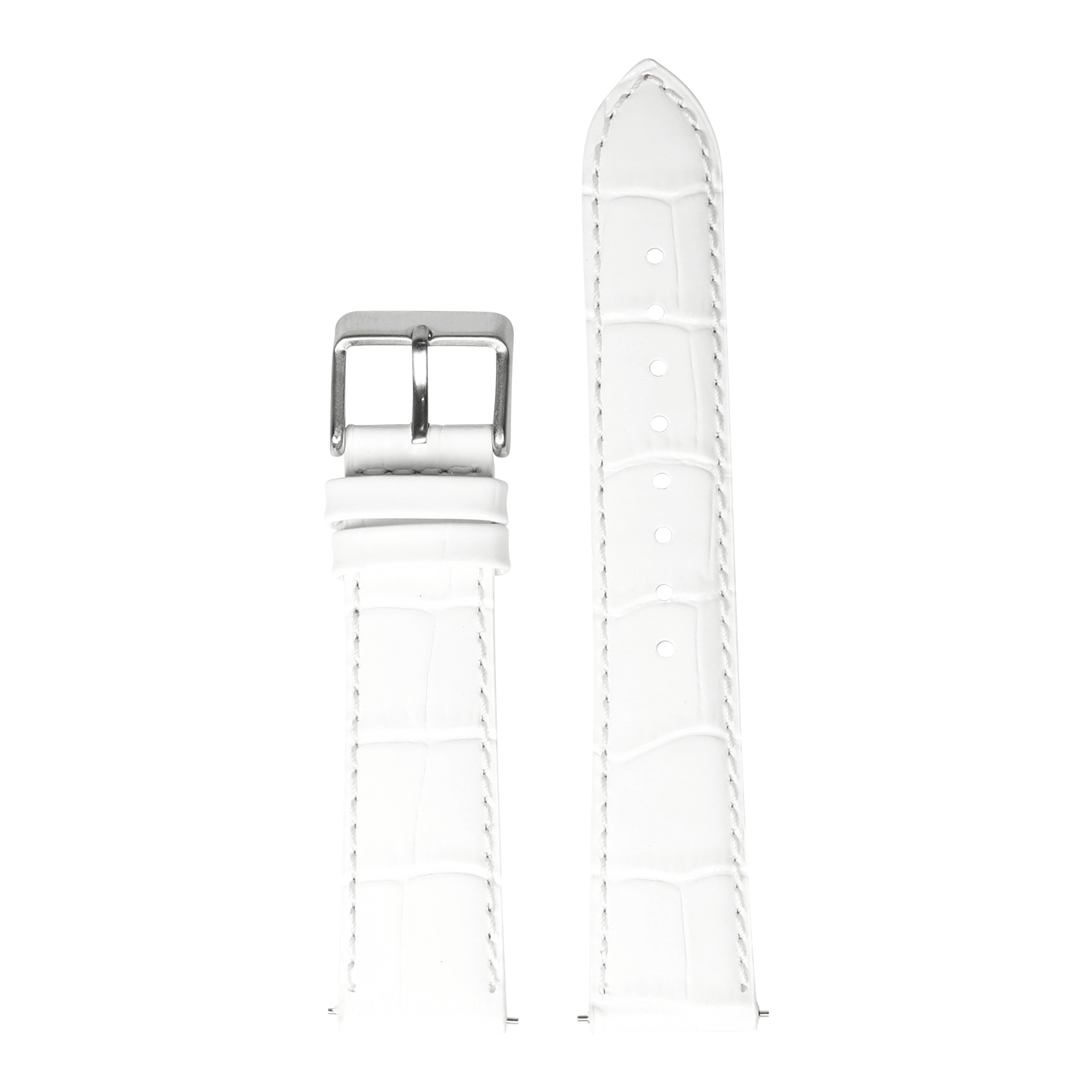 [QuickFit] Alligator Leather - White