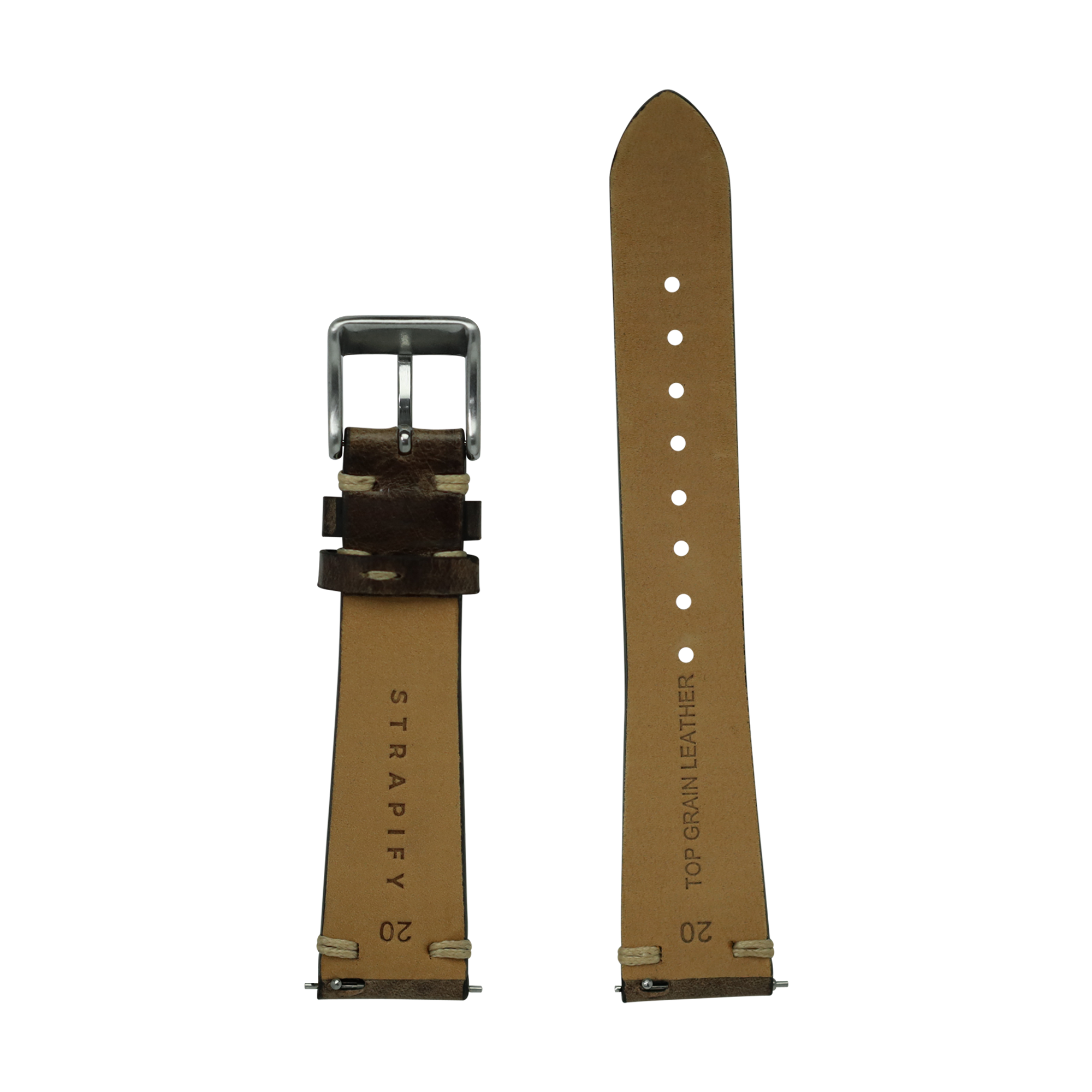 [QuickFit] Vintage Knotted Leather - Smoked Black