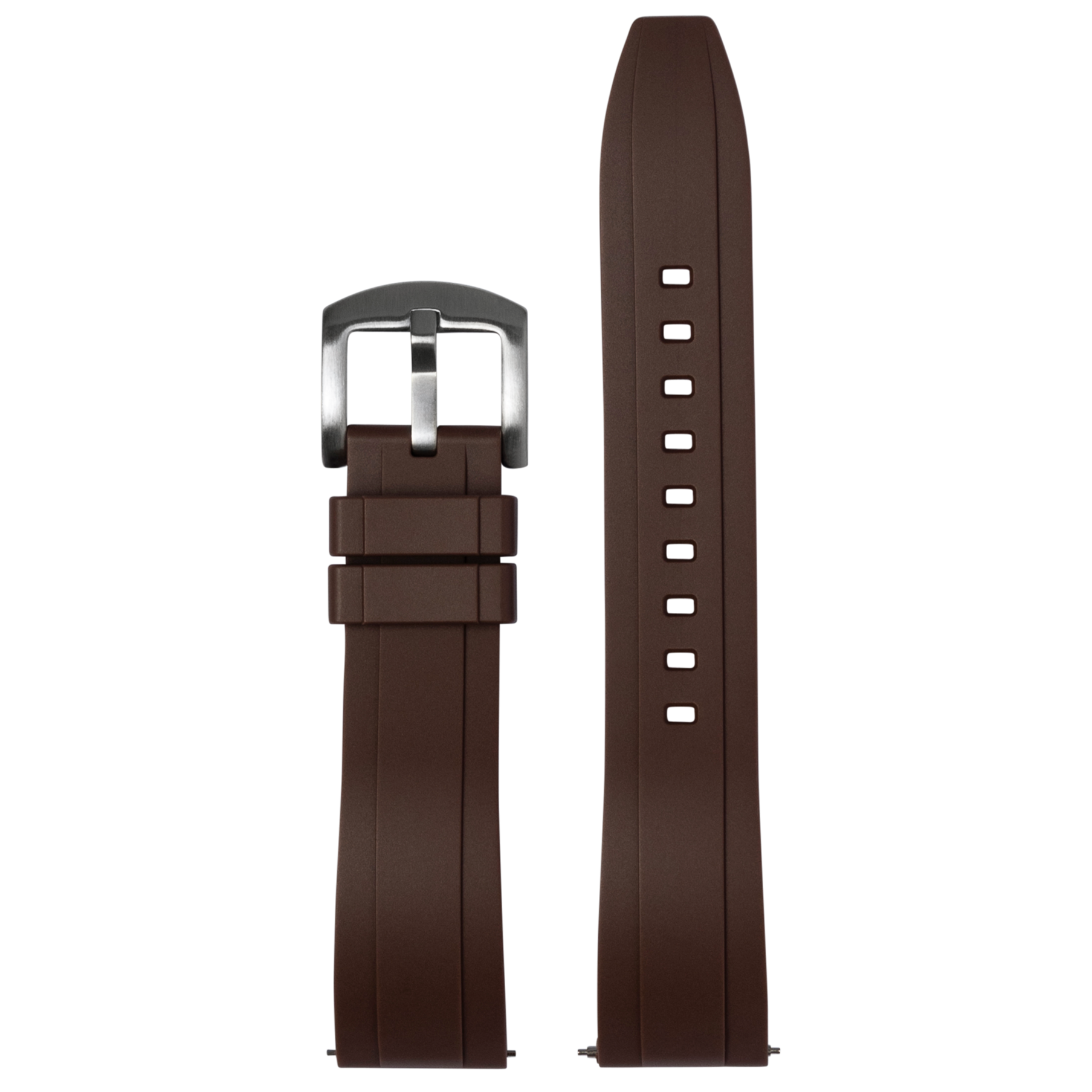[Tissot Prx 40] Kingston FKM Rubber - Brown
