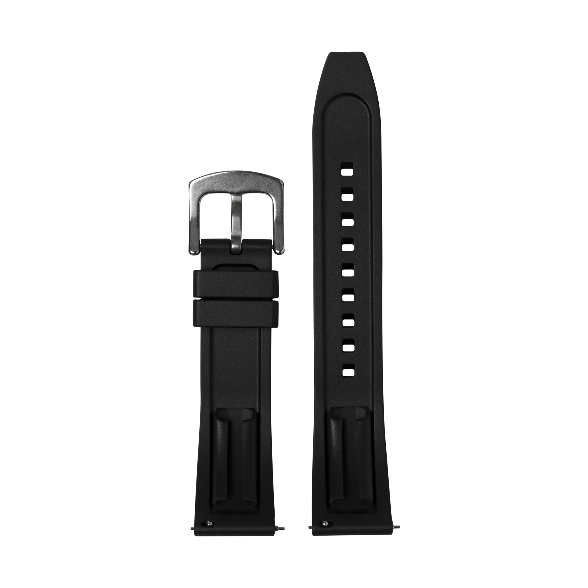 [Fitbit Versa 3 & 4/Sense 1 & 2] Kingston FKM Rubber - Black