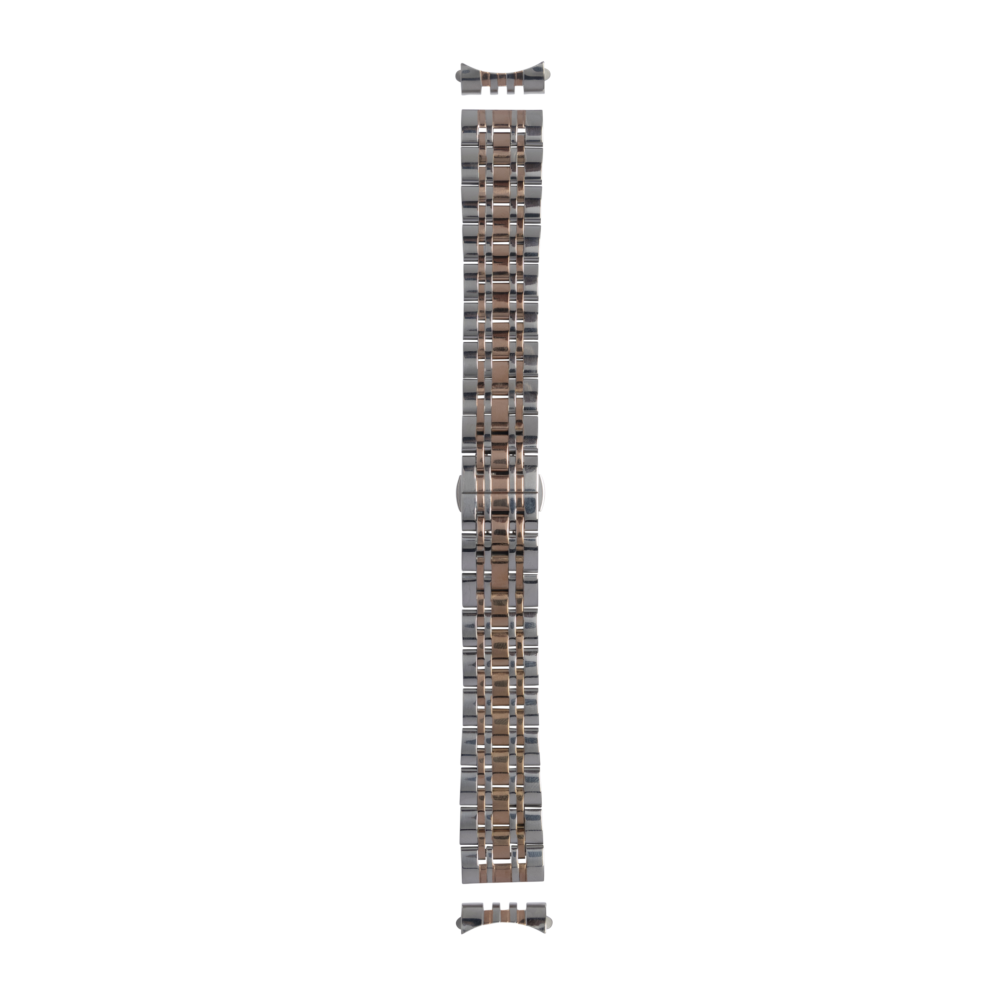 [Curved] Steel Bracelet 2 - Silver/Rose Gold