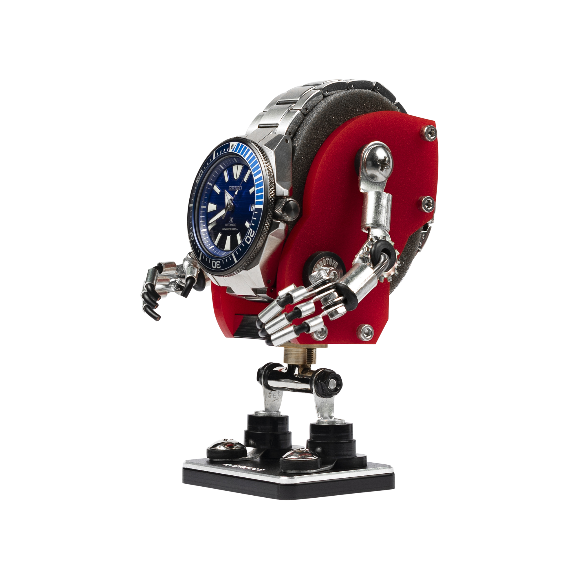 [RoboToys] Watch Stand - Minibot - Red