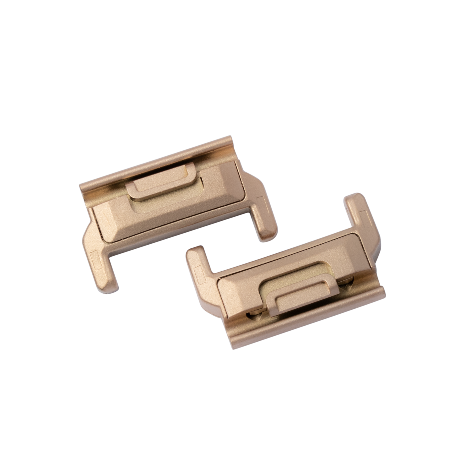 [QuickFit 20mm] Ceramic Bracelet - Rose Gold / White - Deployant Clasp
