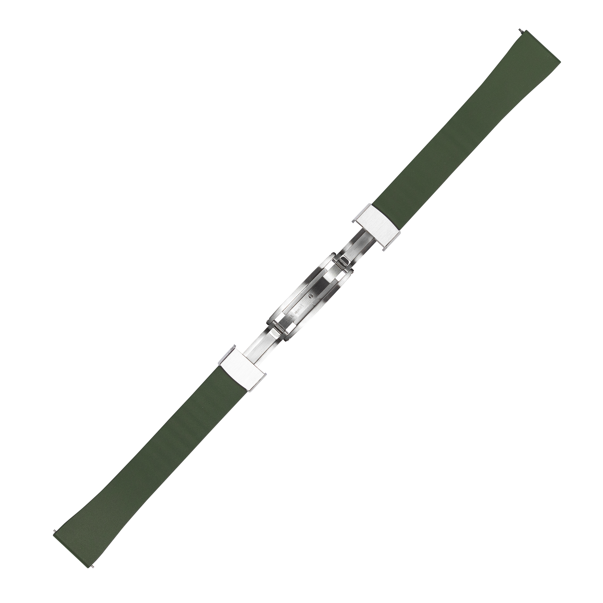 [QuickFit] FKM Rubber - Cut to Size with Leaf-Spring Deployant Clasp