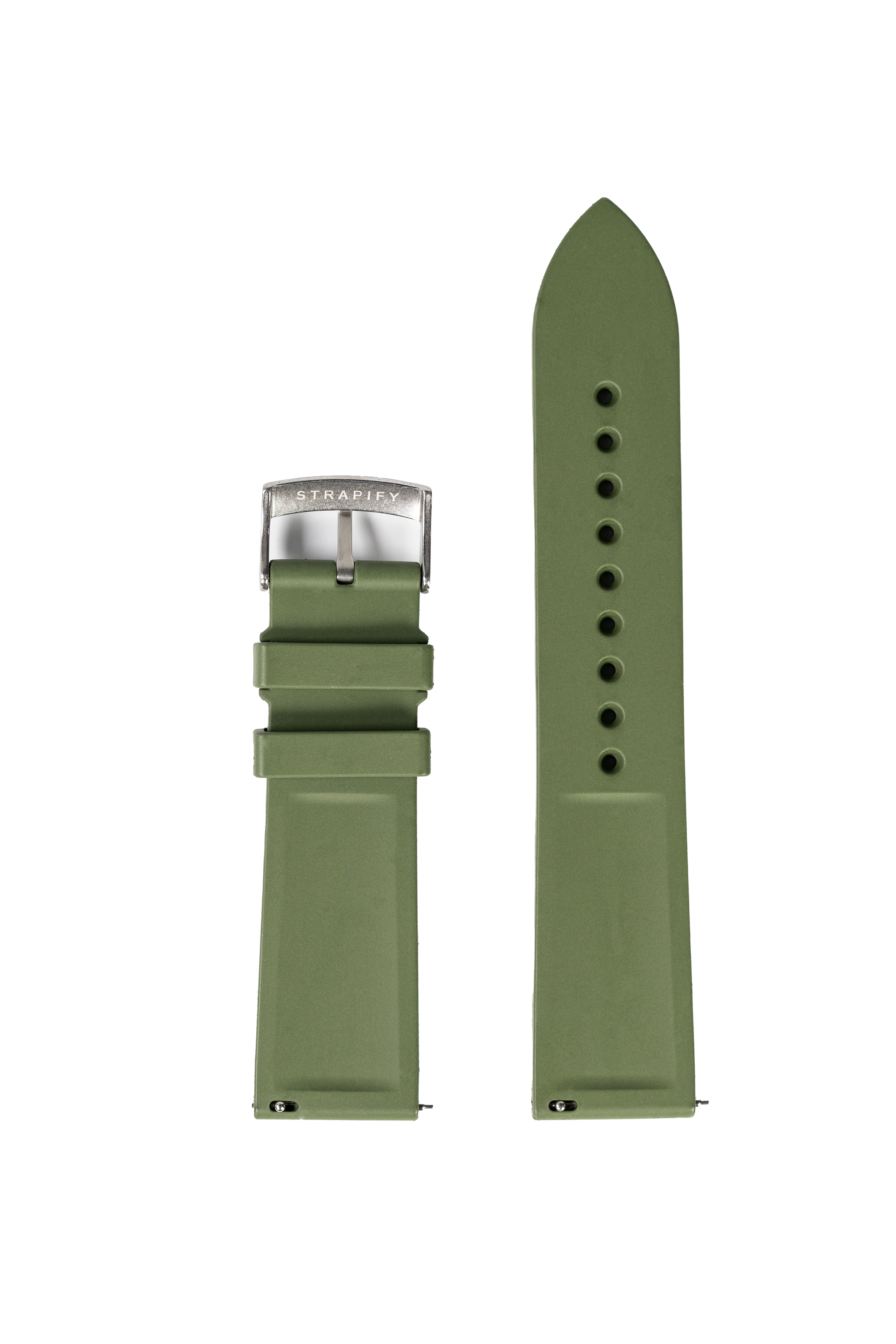 [Tissot Prx 40] King Panelarc FKM Rubber - Army Green