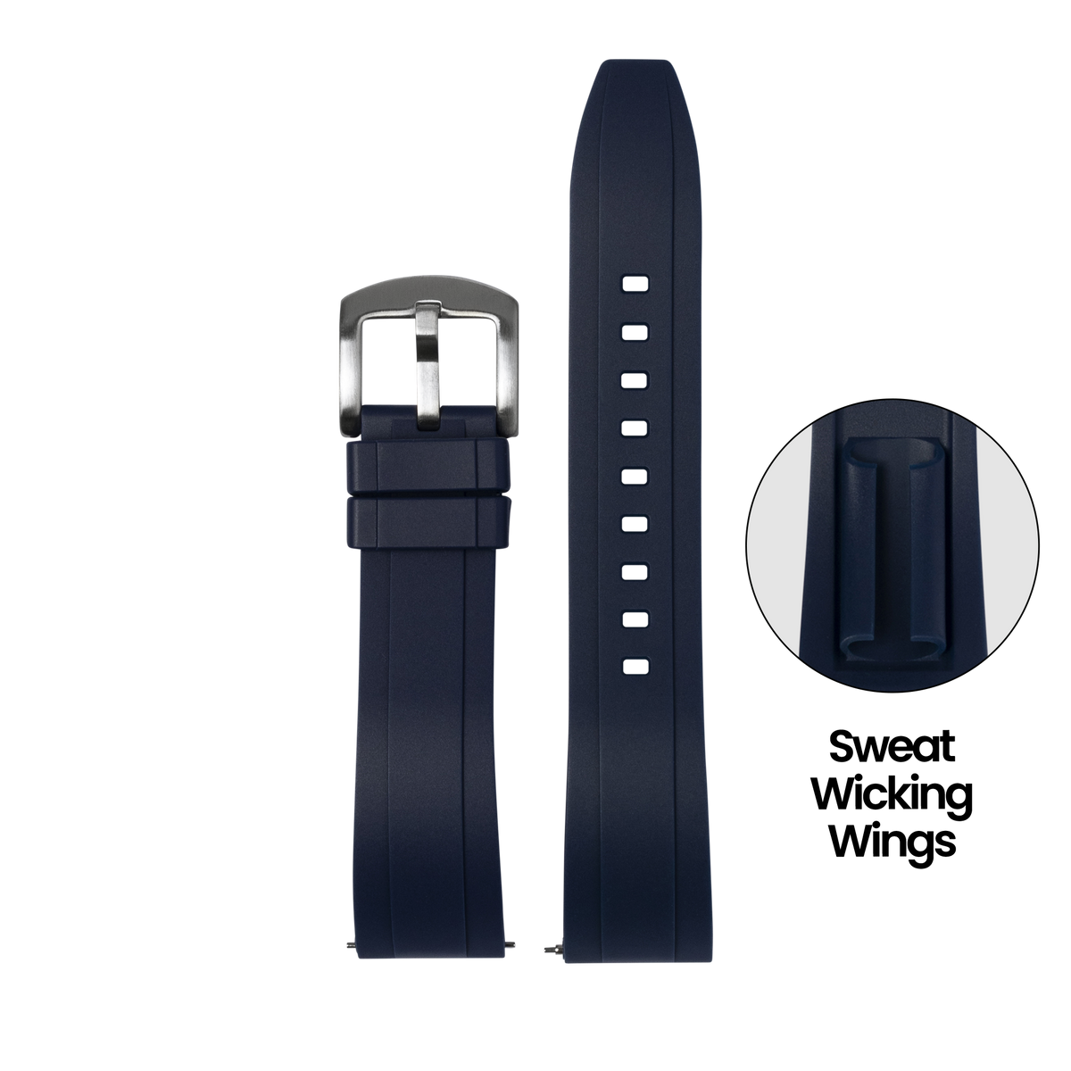 Kingston FKM Rubber - Midnight Blue for Pixel Watch 1-5 41mm