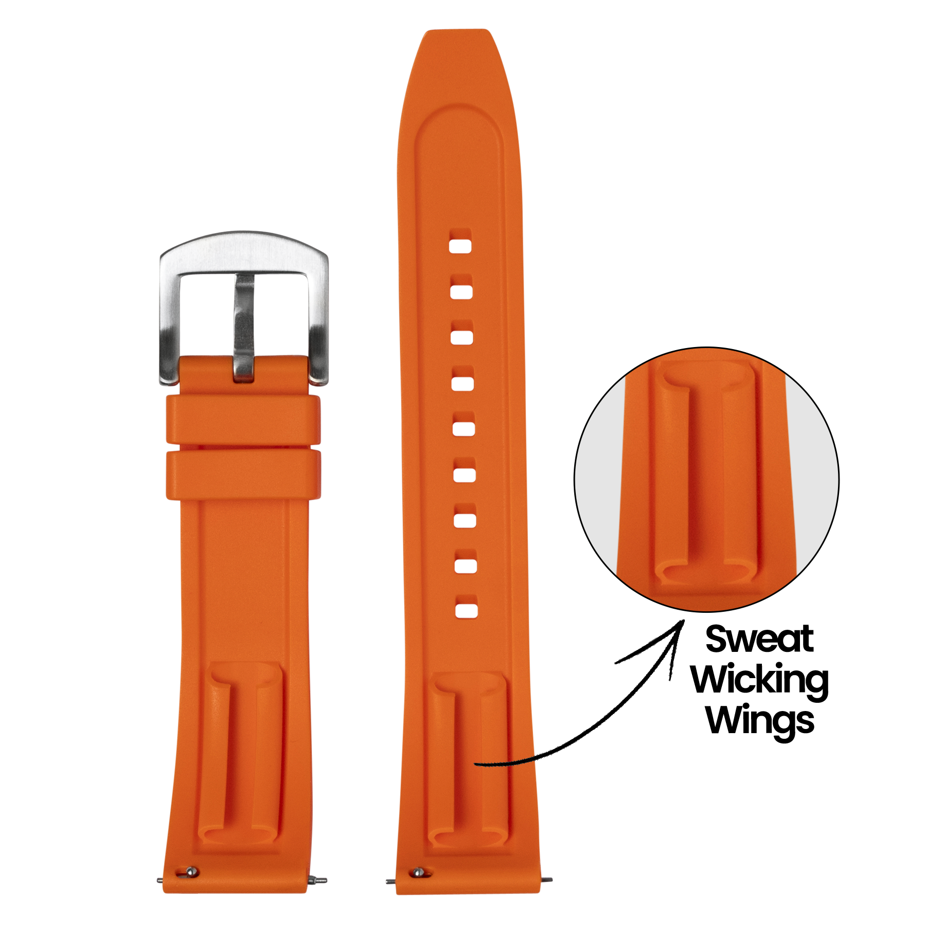 [QuickFit] Kingston FKM Rubber - Orange 20mm