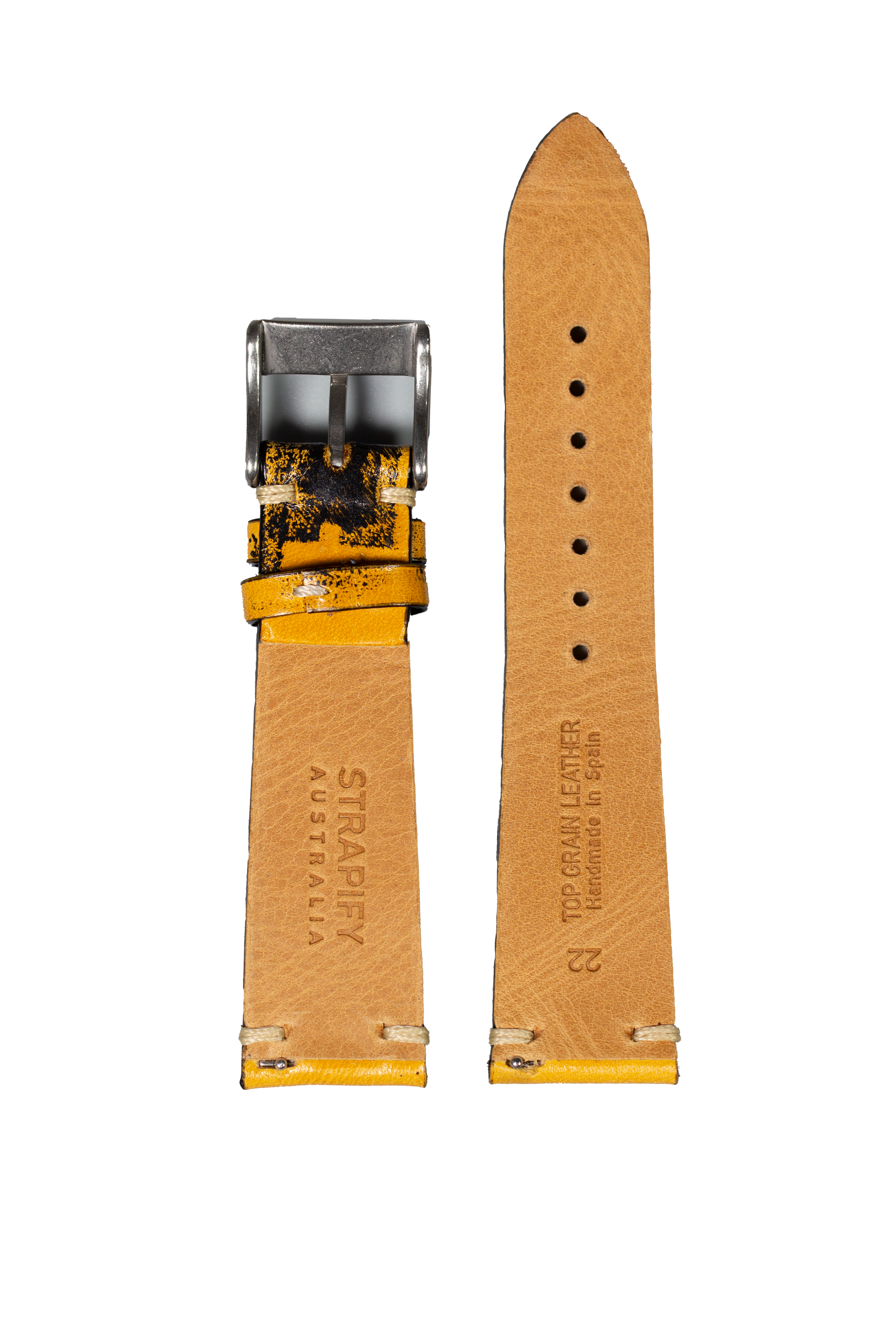 [QuickFit] Vintage Knotted Leather - Smoked Yellow