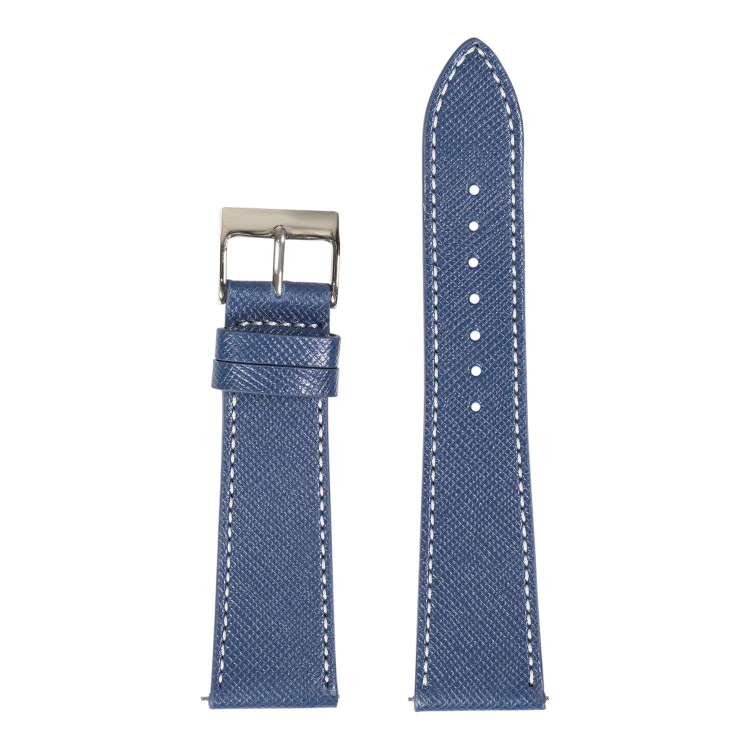 [QuickFit] Saffiano Leather - Navy Blue with White Stitching