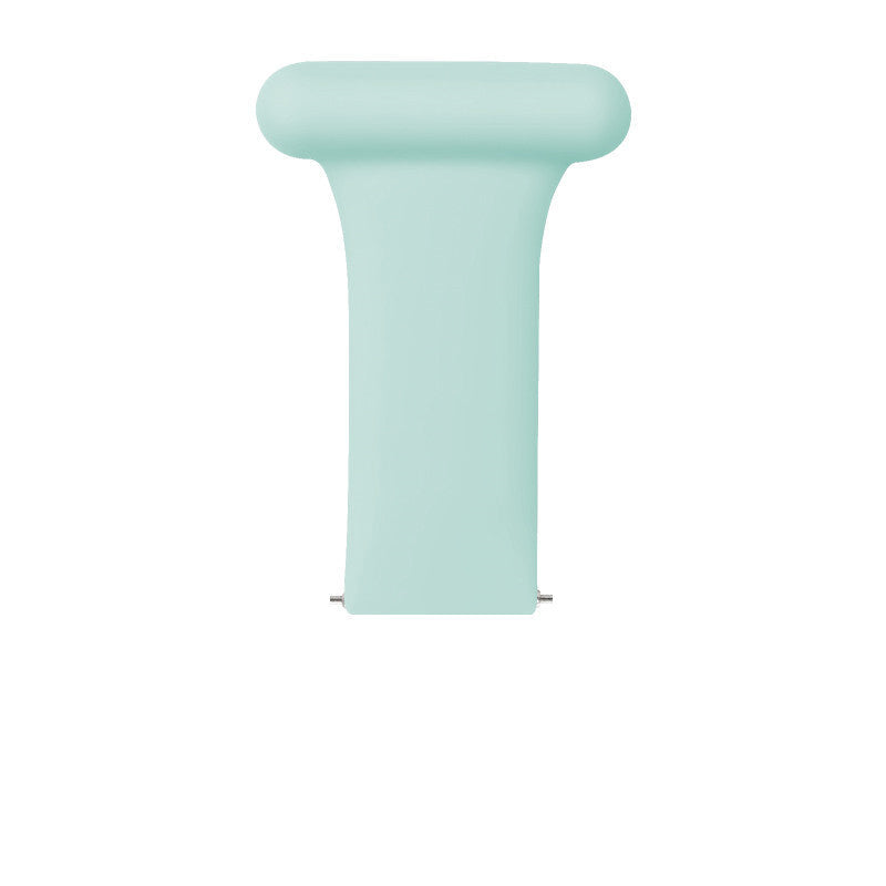 Mint green quick release job fob with padded cap for doctors and nurses, professional ID badge holder