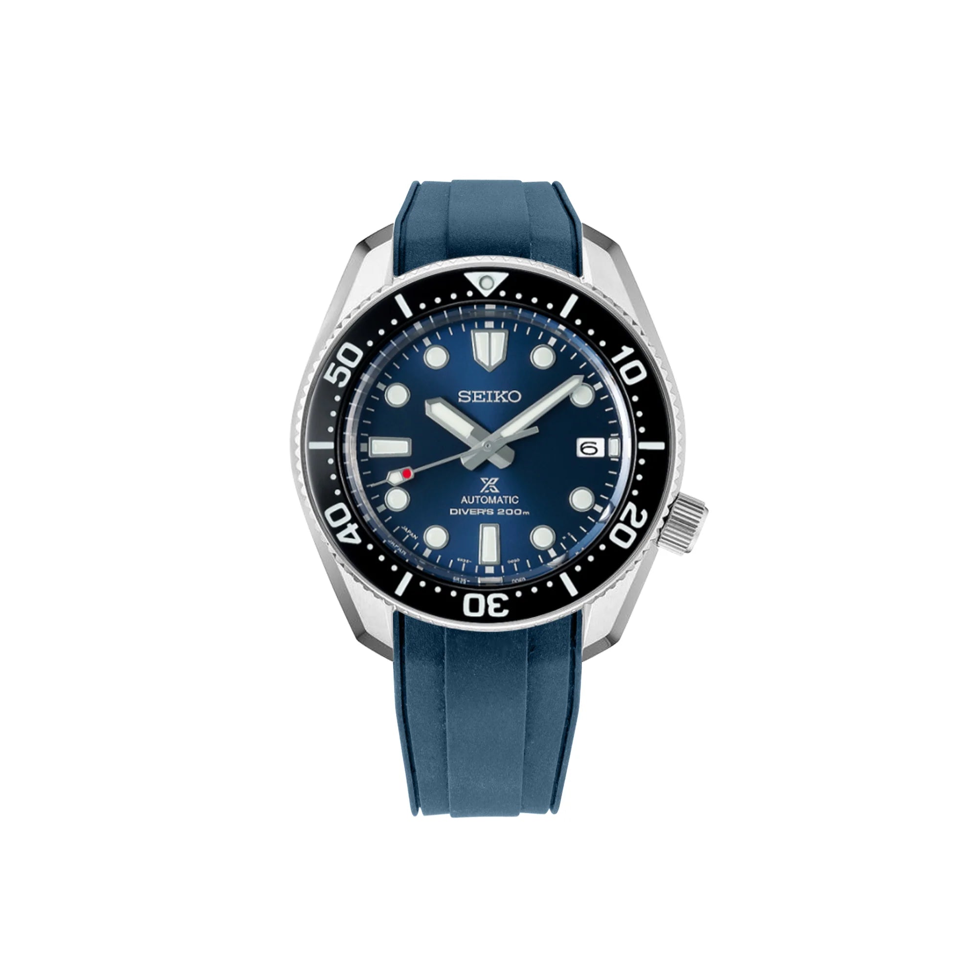 [StrapXPro] (SBX1A) Rubber Strap for Seiko Prospex Baby Marinemaster MM200 Series (Curved-Ends)