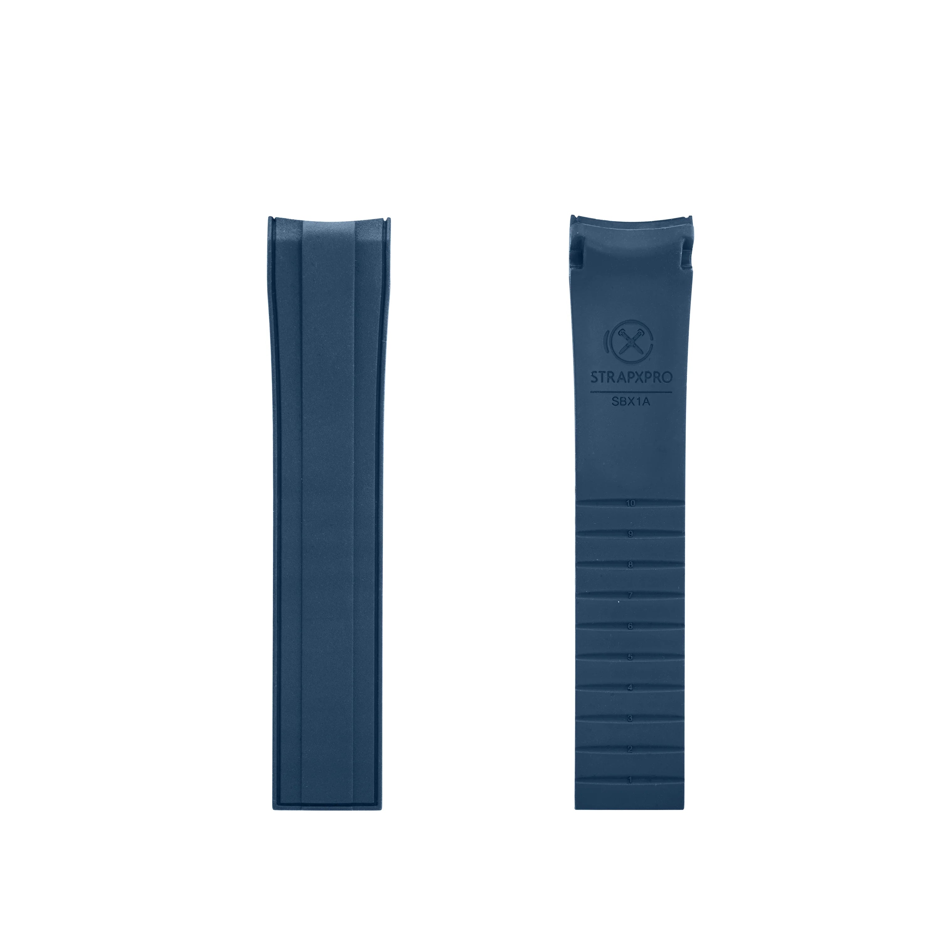 [StrapXPro] (SBX1A) Rubber Strap for Seiko Prospex Baby Marinemaster MM200 Series (Curved-Ends)