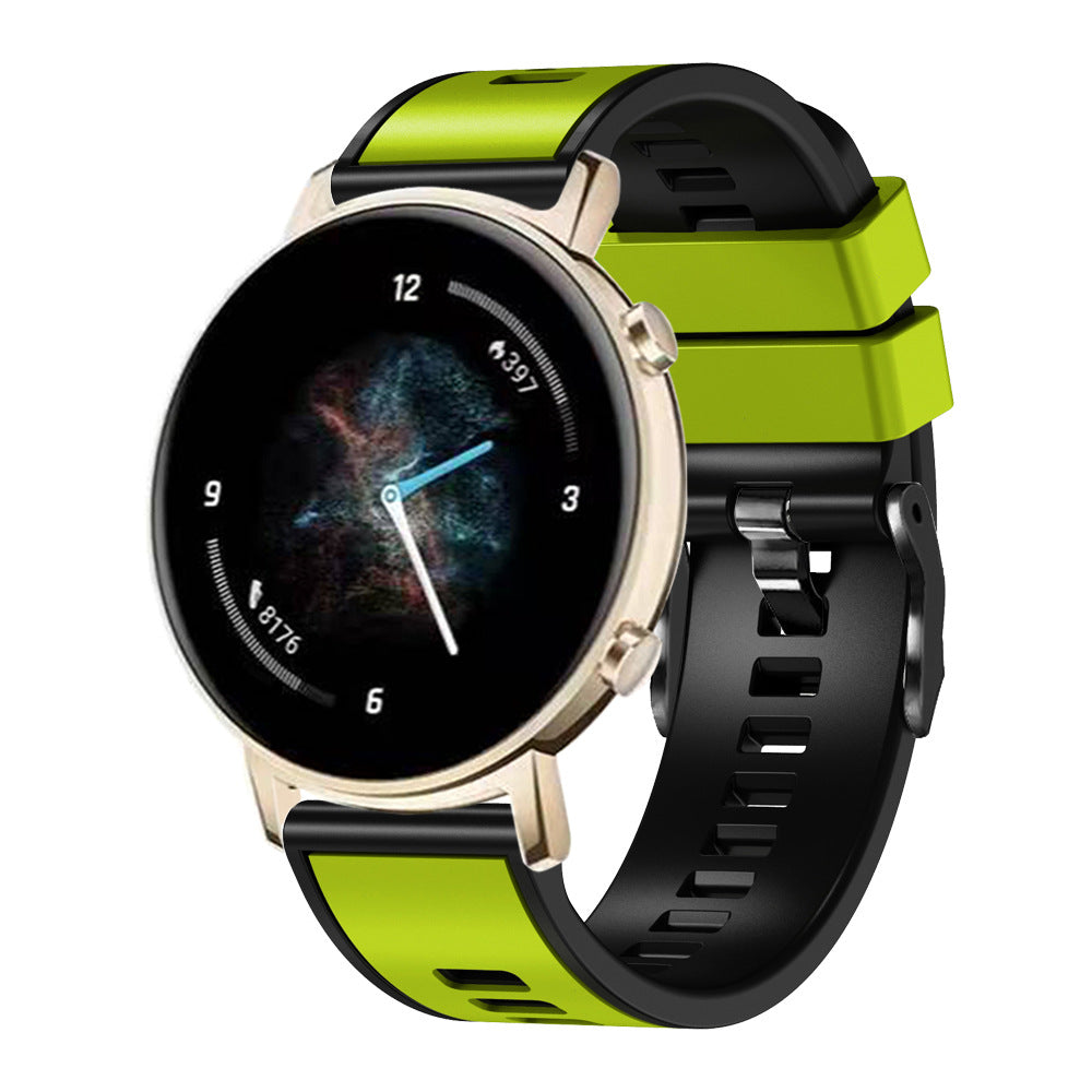 [Fitbit Versa 3 & 4/Sense 1 & 2] Two Tone Silicone with Black Hardware