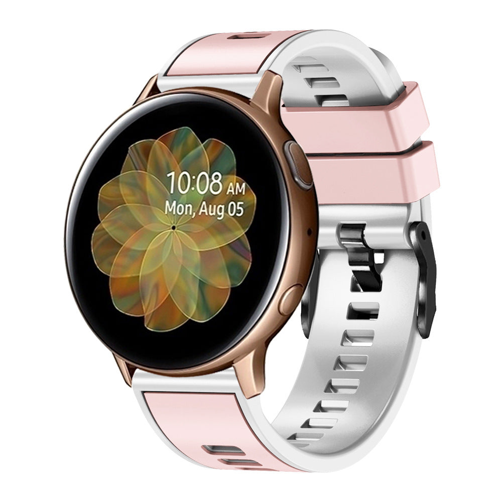 [Fitbit Versa 3 & 4/Sense 1 & 2] Two Tone Silicone with Black Hardware