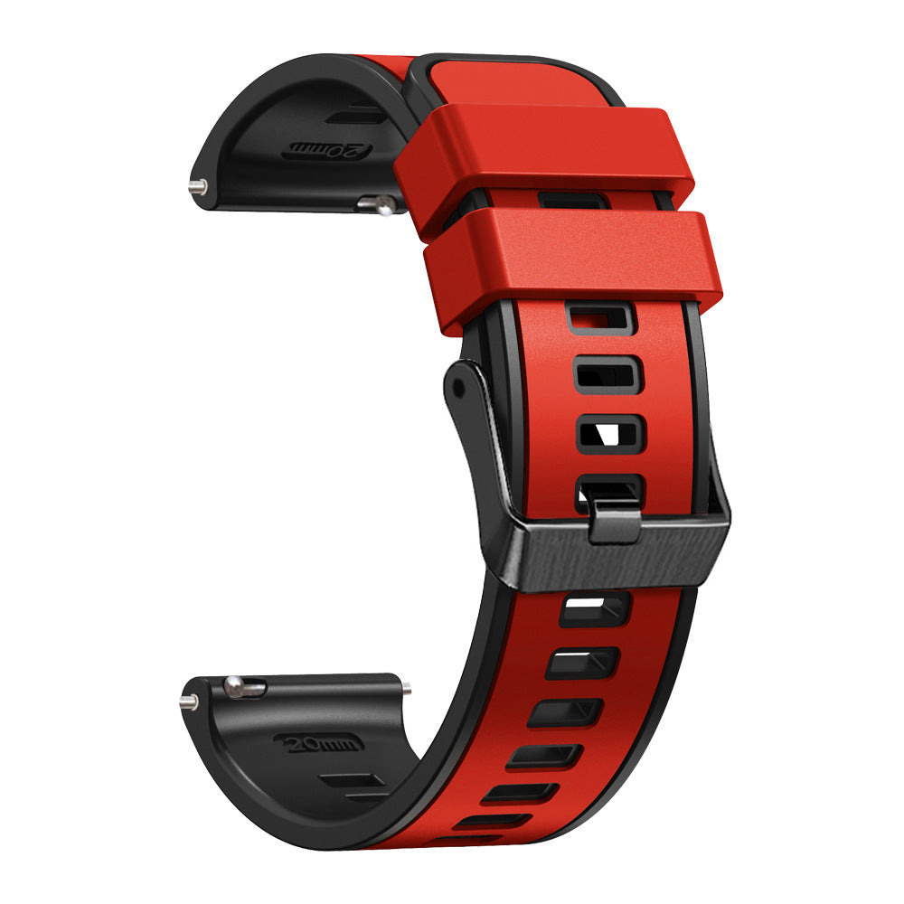 [Fitbit Versa 3 & 4/Sense 1 & 2] Two Tone Silicone with Black Hardware