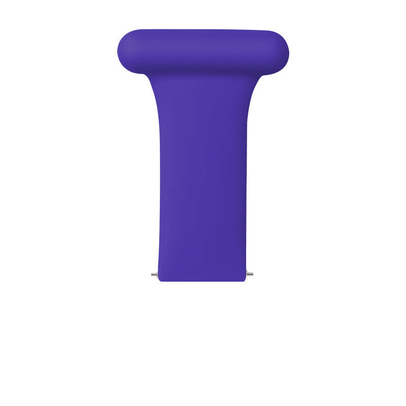 Purple quick release job fob with rounded clip for healthcare professionals and medical staff ID badges