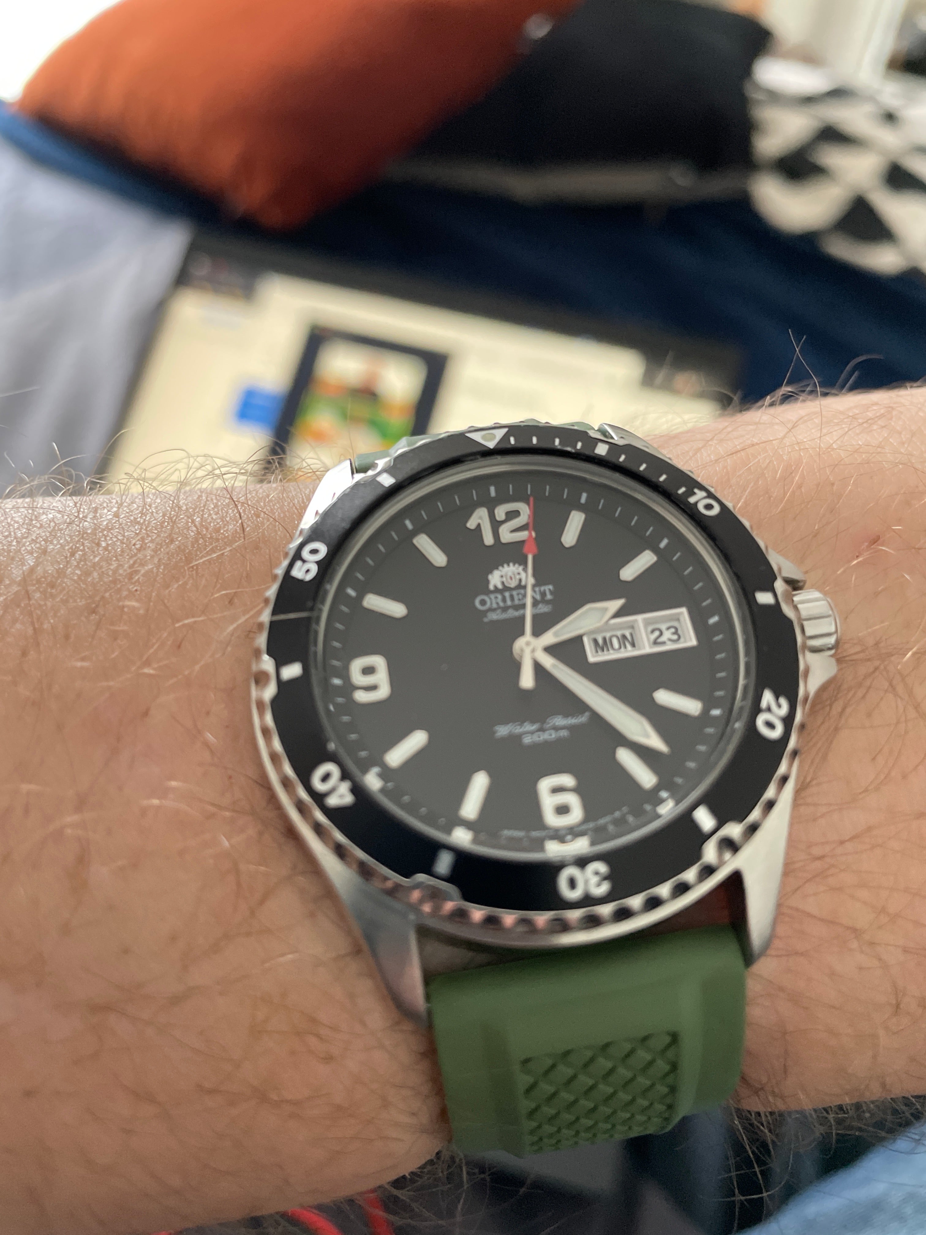 [Tissot Prx 40] GridLock FKM Rubber - Forest Green