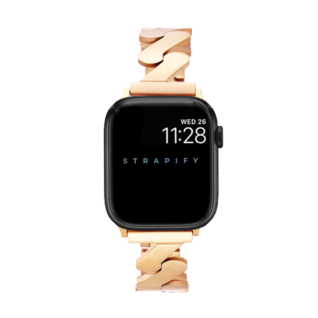 [Apple Watch] Jagged Link Bracelet - Rose Gold