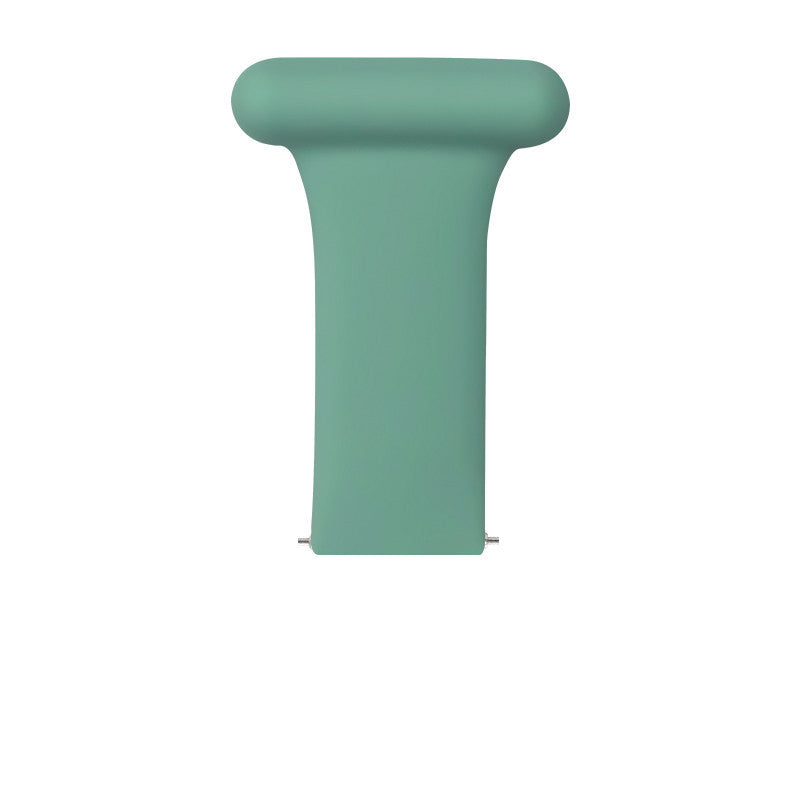 Sage green quick release job fob with rounded T-bar design for healthcare professionals and workers