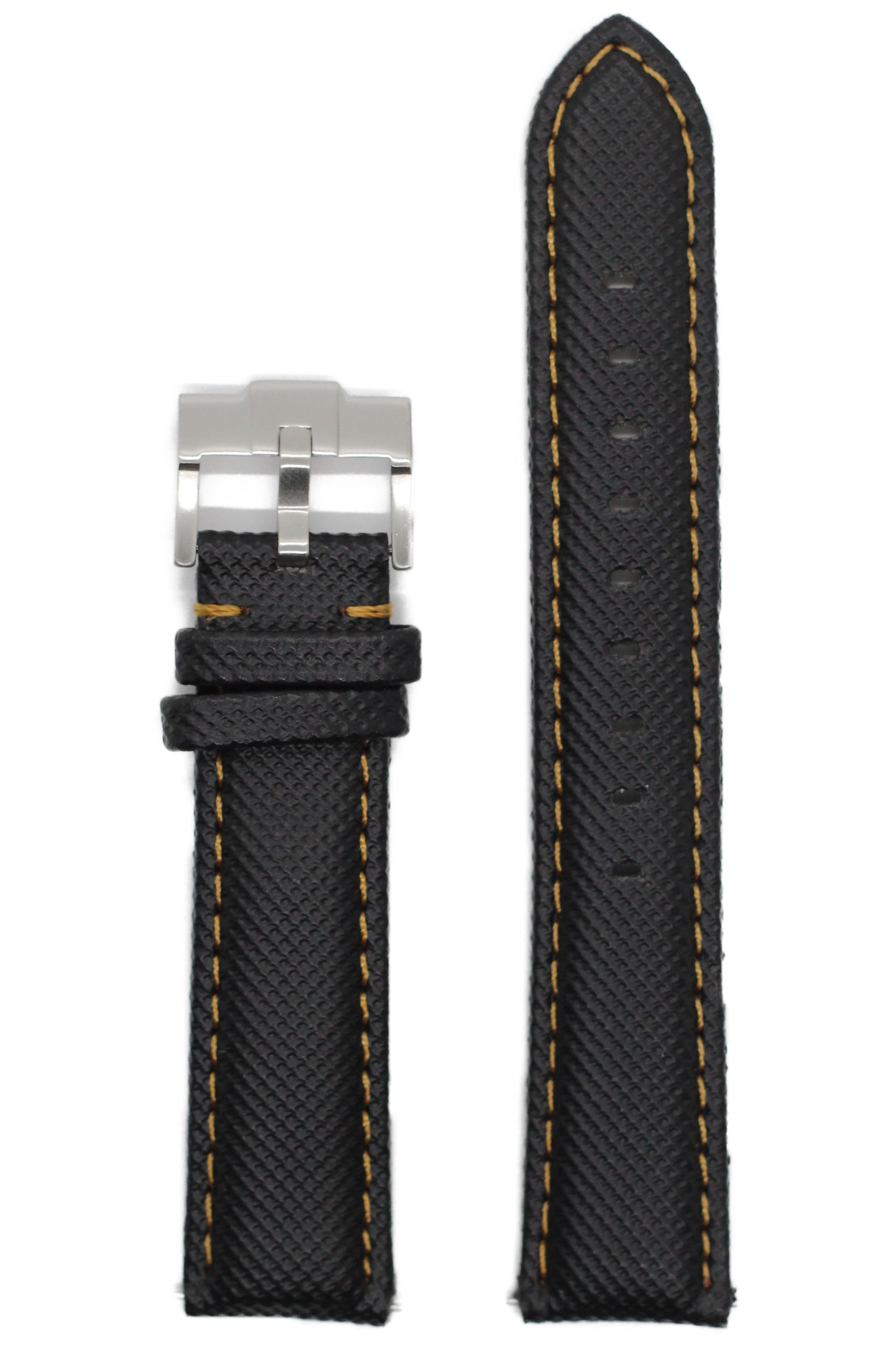[QuickFit] Sailcloth - Black | Gold Stitching