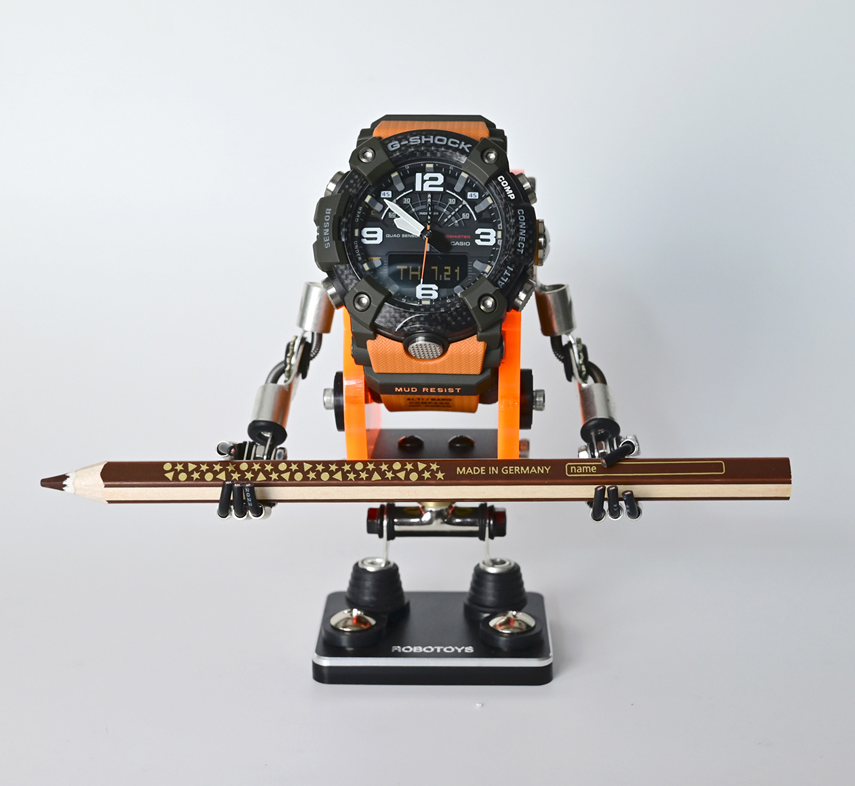 [RoboToys] Watch Stand - Minibot - Neon Orange