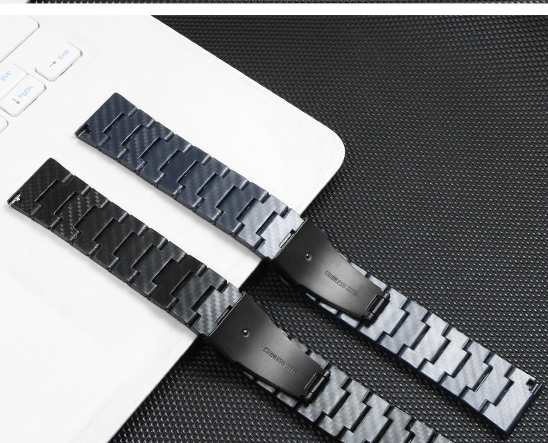 [Fitbit Versa 3 & 4/Sense 1 & 2] Carbon Fibre Bracelet - Blue