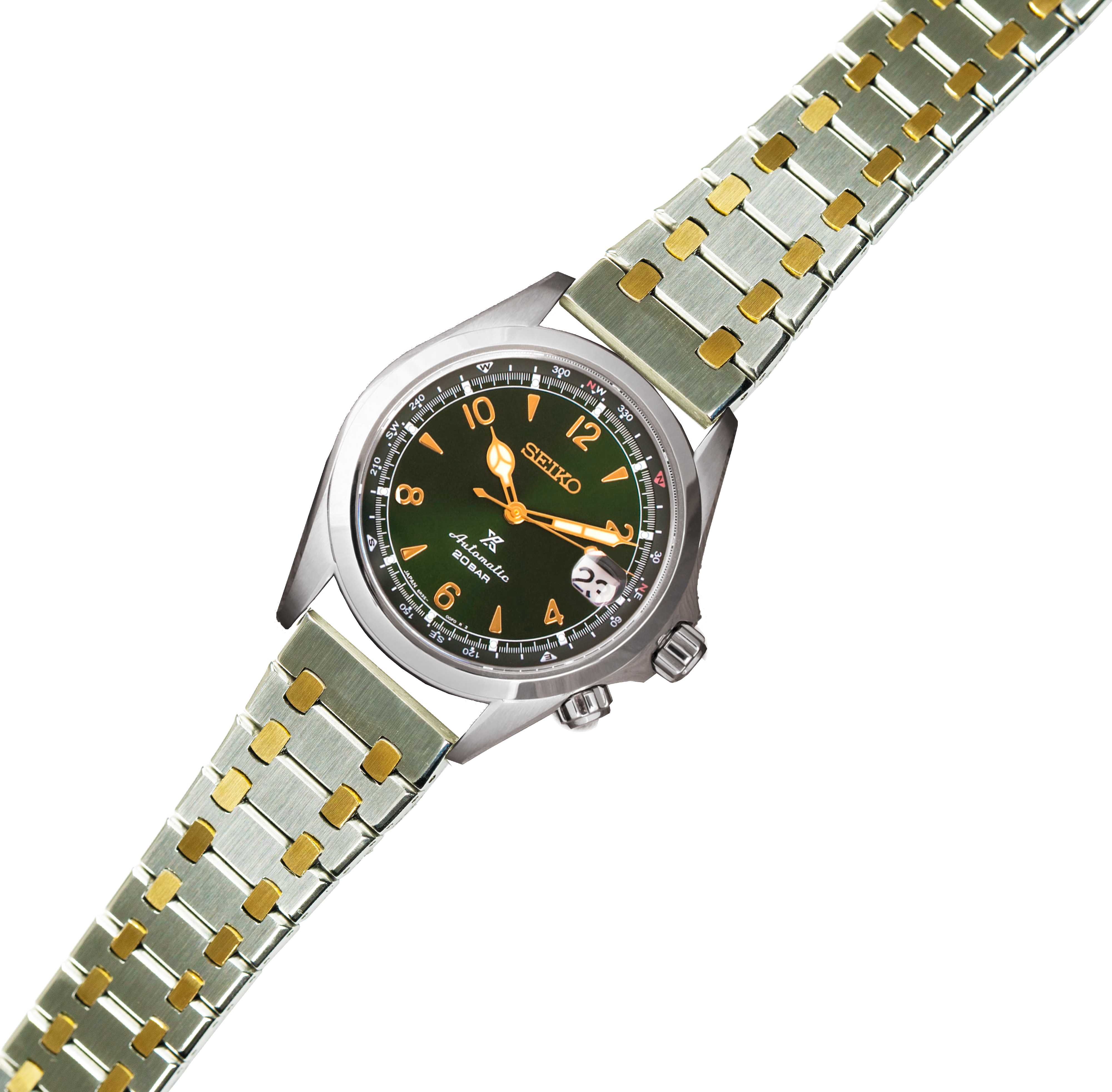 [G-Shock 16mm to 22mm] Medallion Bracelet - Silver/Gold