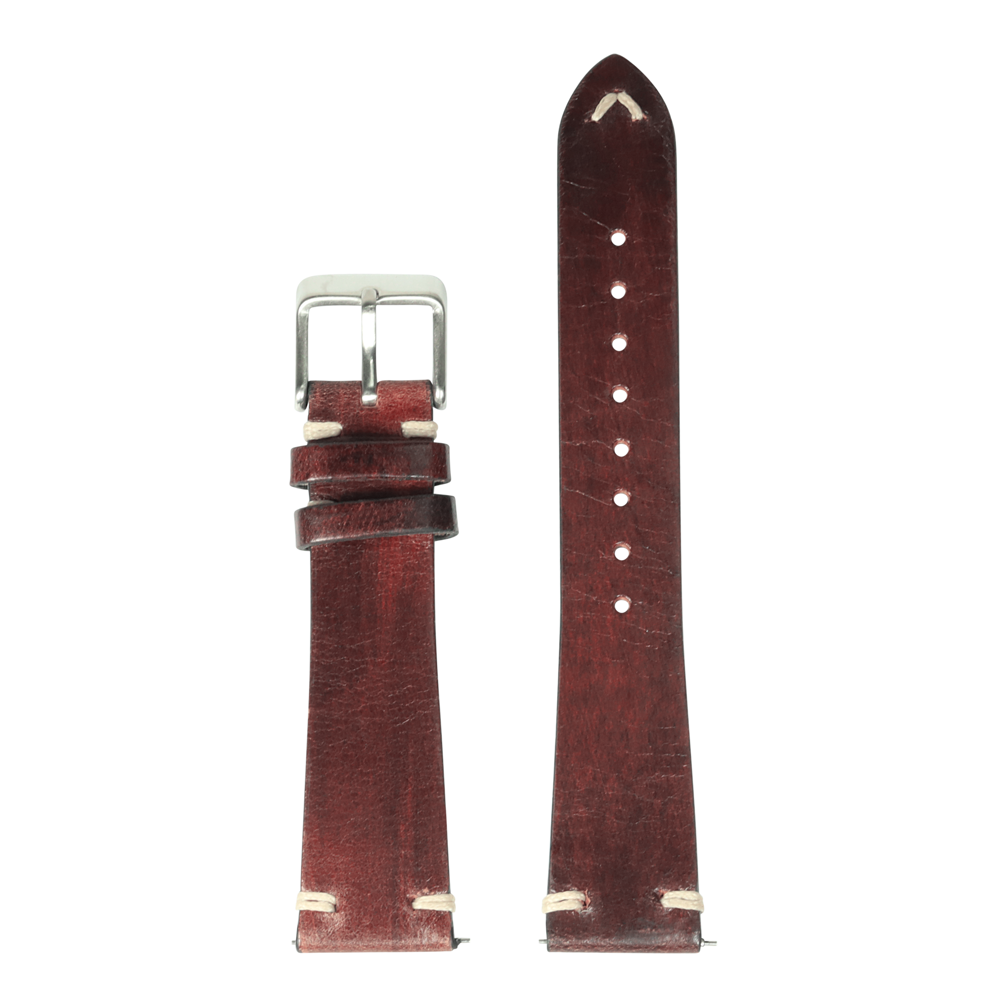 [QuickFit] Vintage Knotted Leather - Smoked Dark Brown