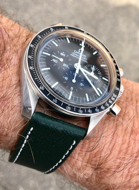 [Tissot Prx 40] Saffiano Leather - Forest Green with White Stitching