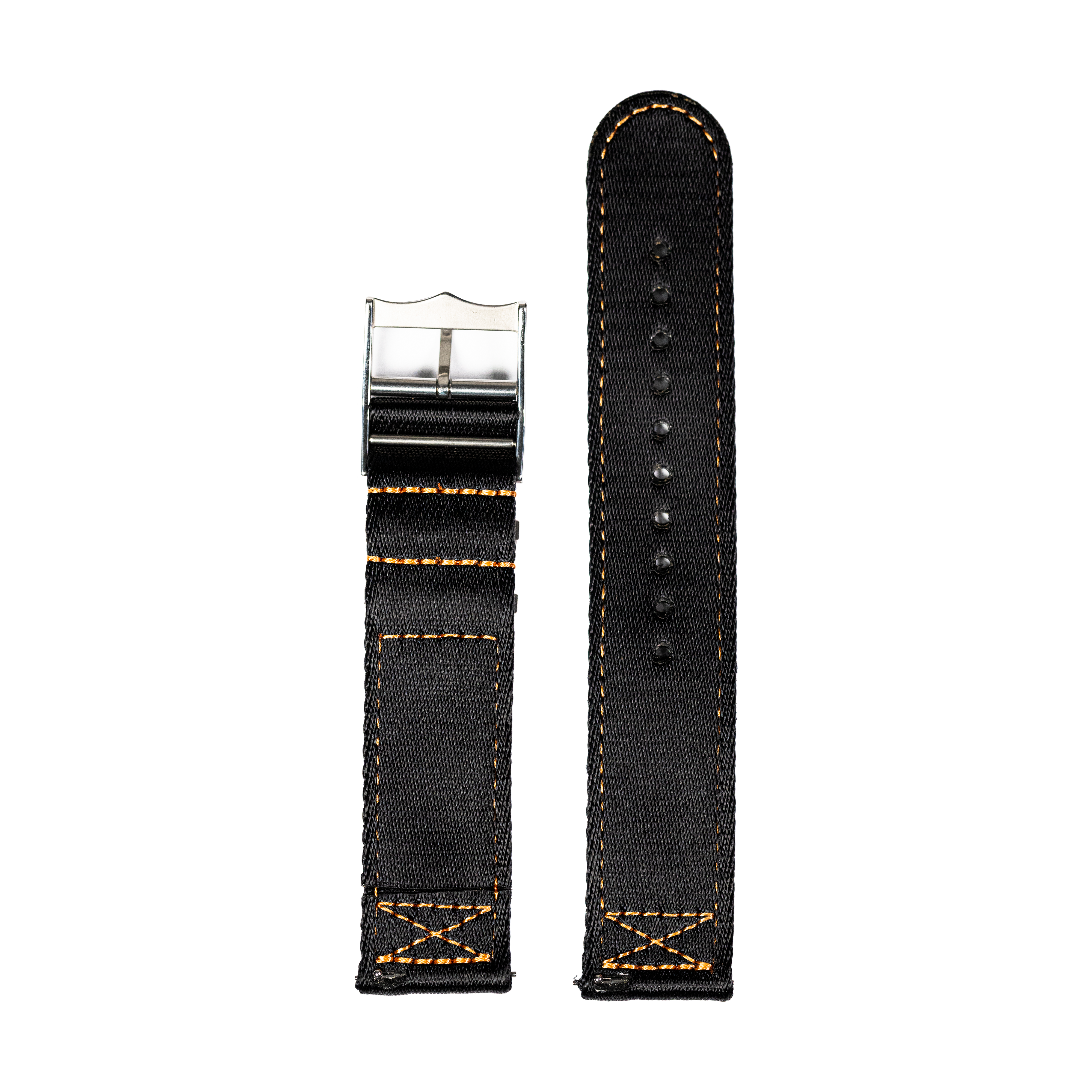 [Tissot Prx 40] Ultra Militex - Black / Orange Stitching