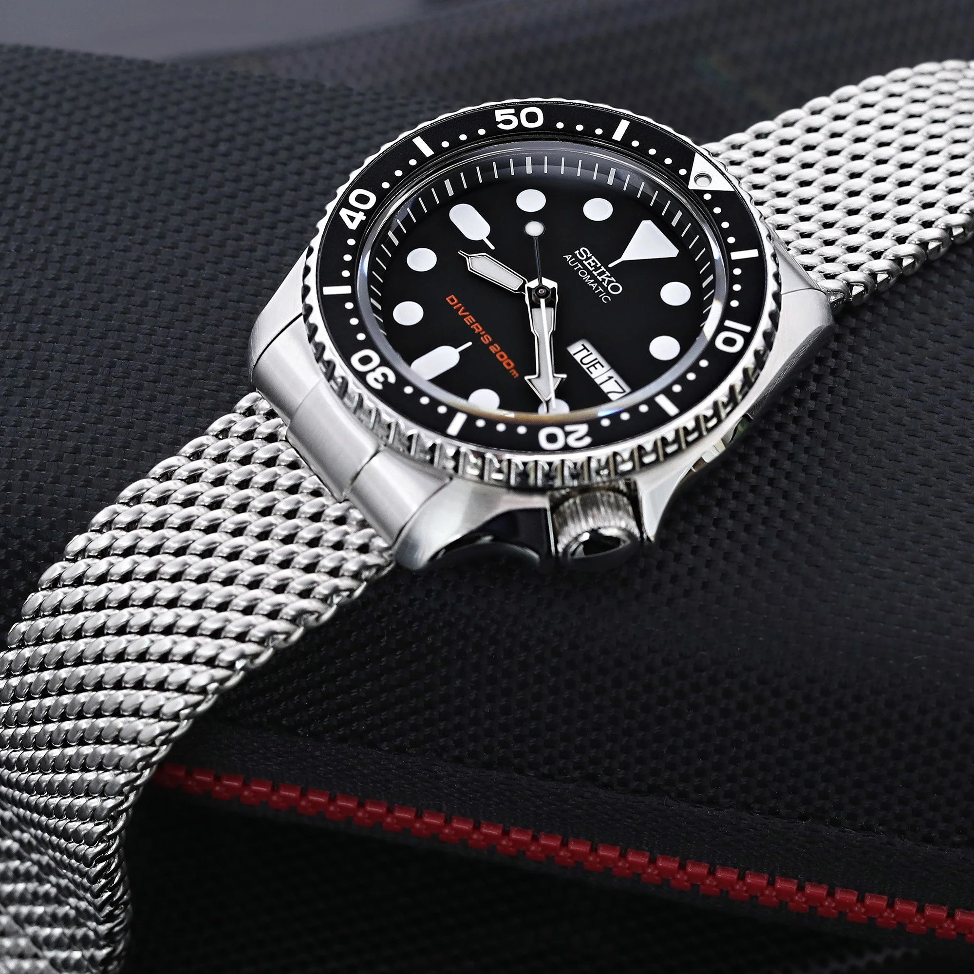 [STRAPCODE] Massy Mesh Bracelet for Seiko SKX007